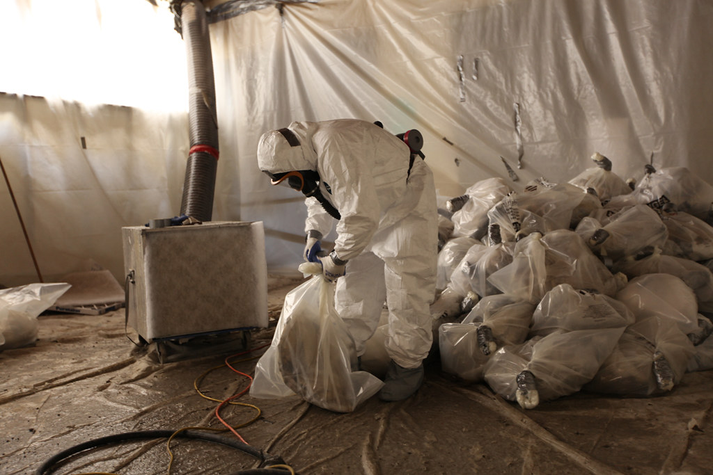 Asbestos removal in home.