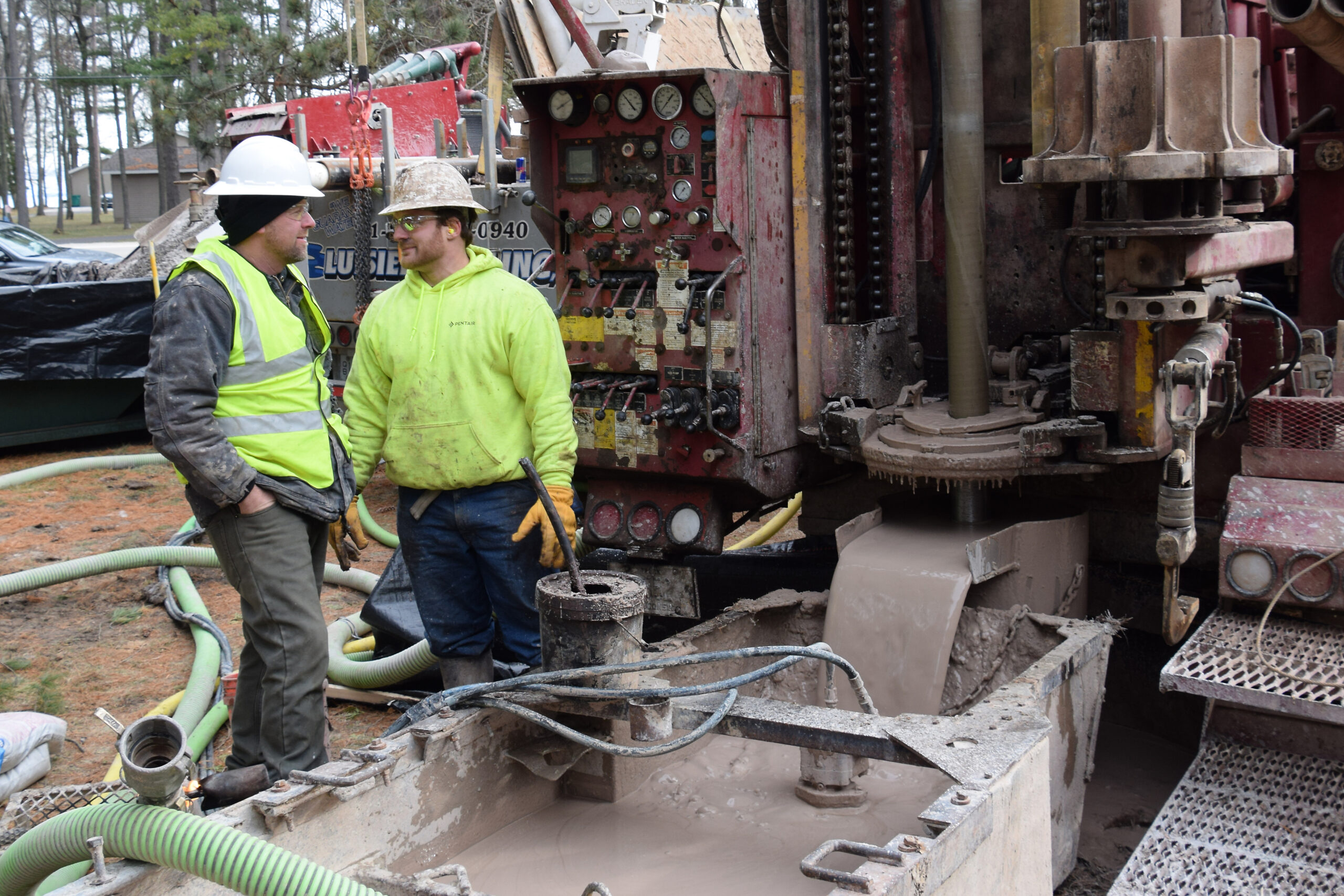 Contractor drills deep well in town of Peshtigo