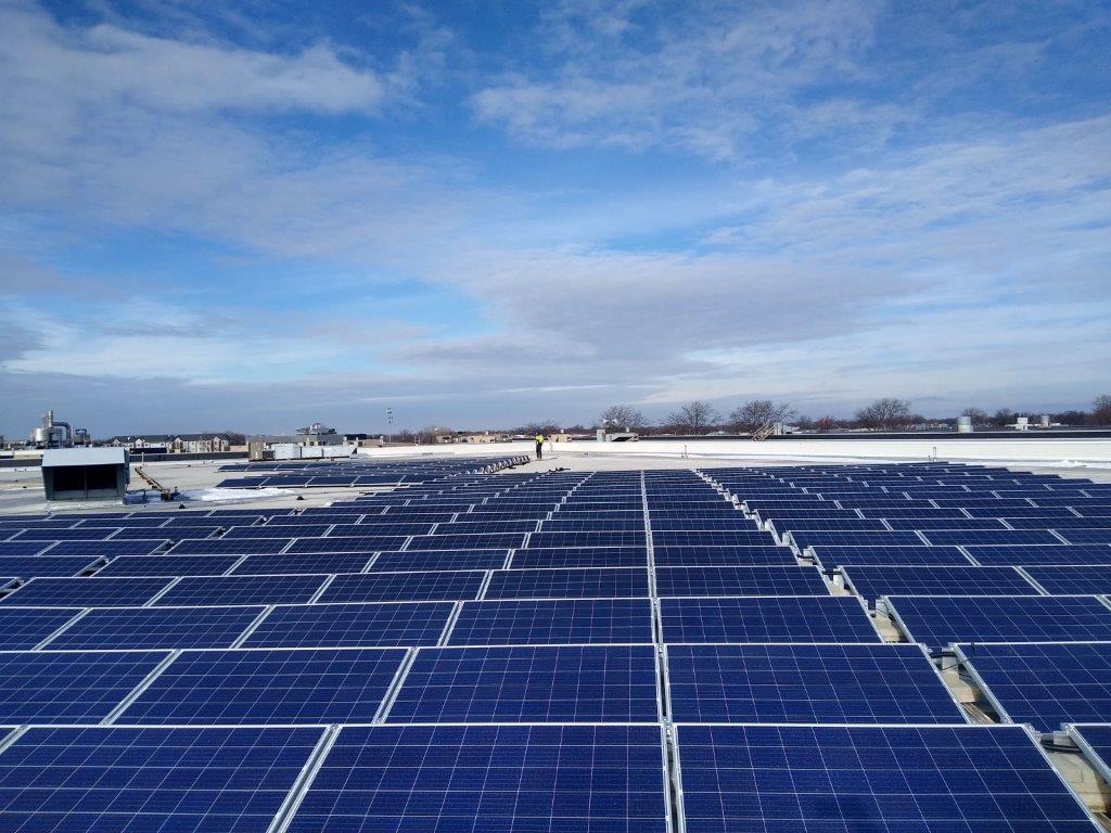 Mercury Marine's global headquarters in Fond du Lac features a solar array.