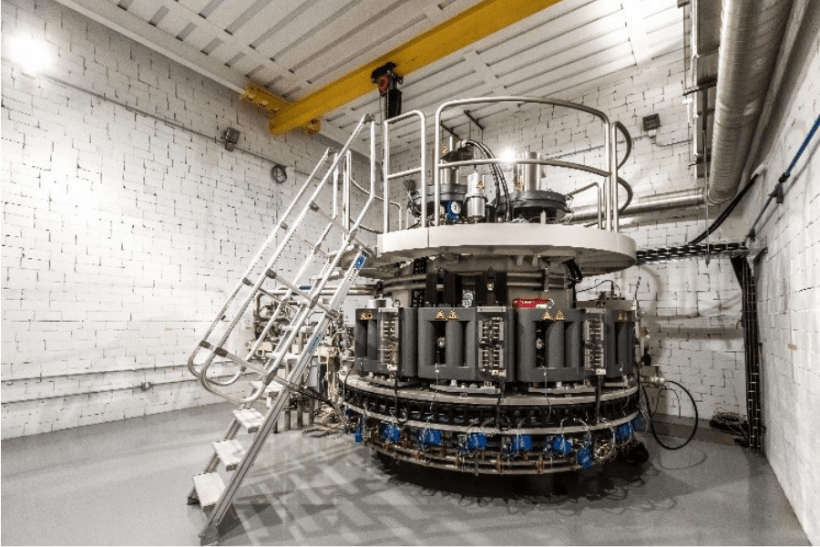 An electron accelerator at NorthStar's new Beloit facility.