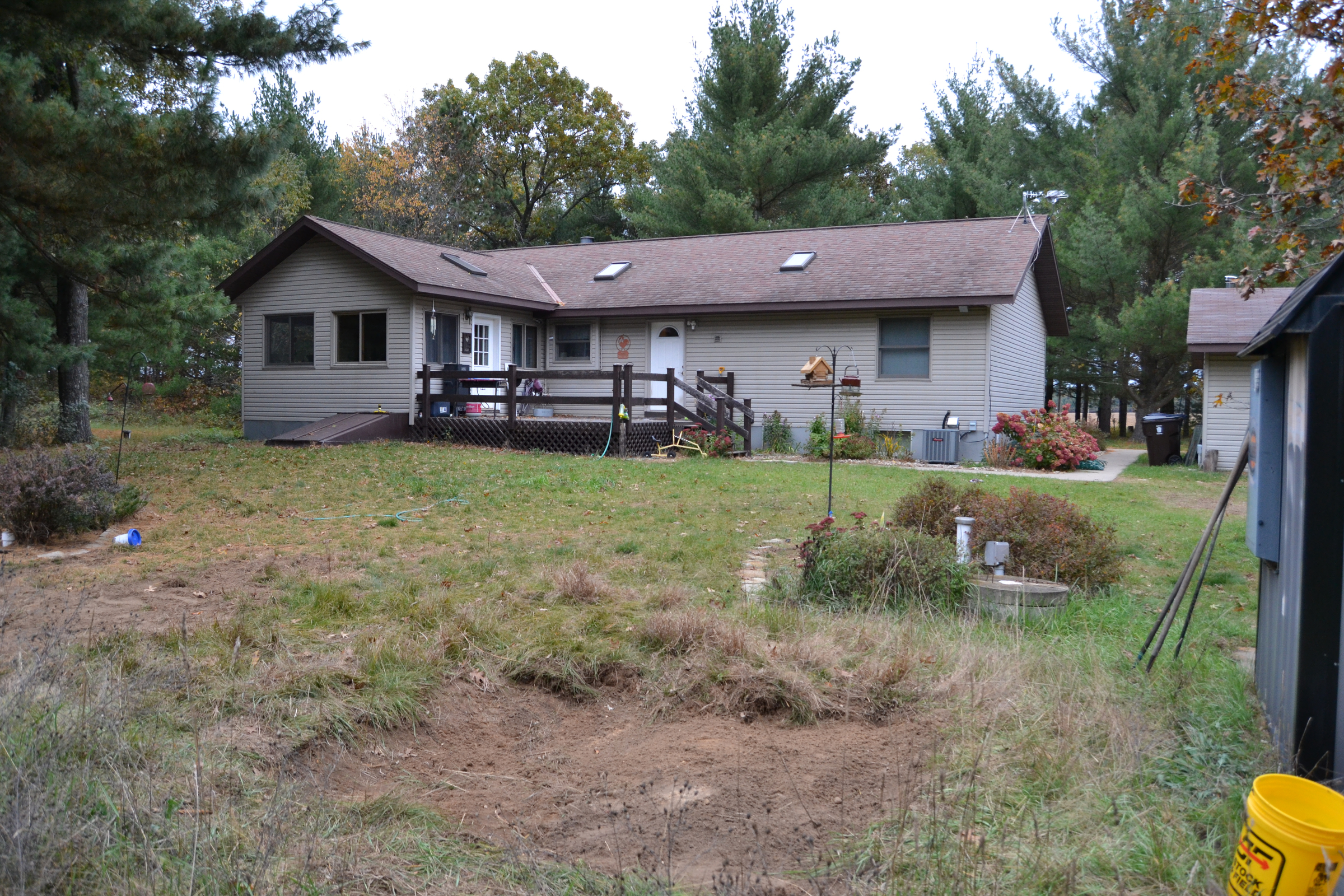 Zach Skrede's house is pictured that sits on 20 acres of contaminated land