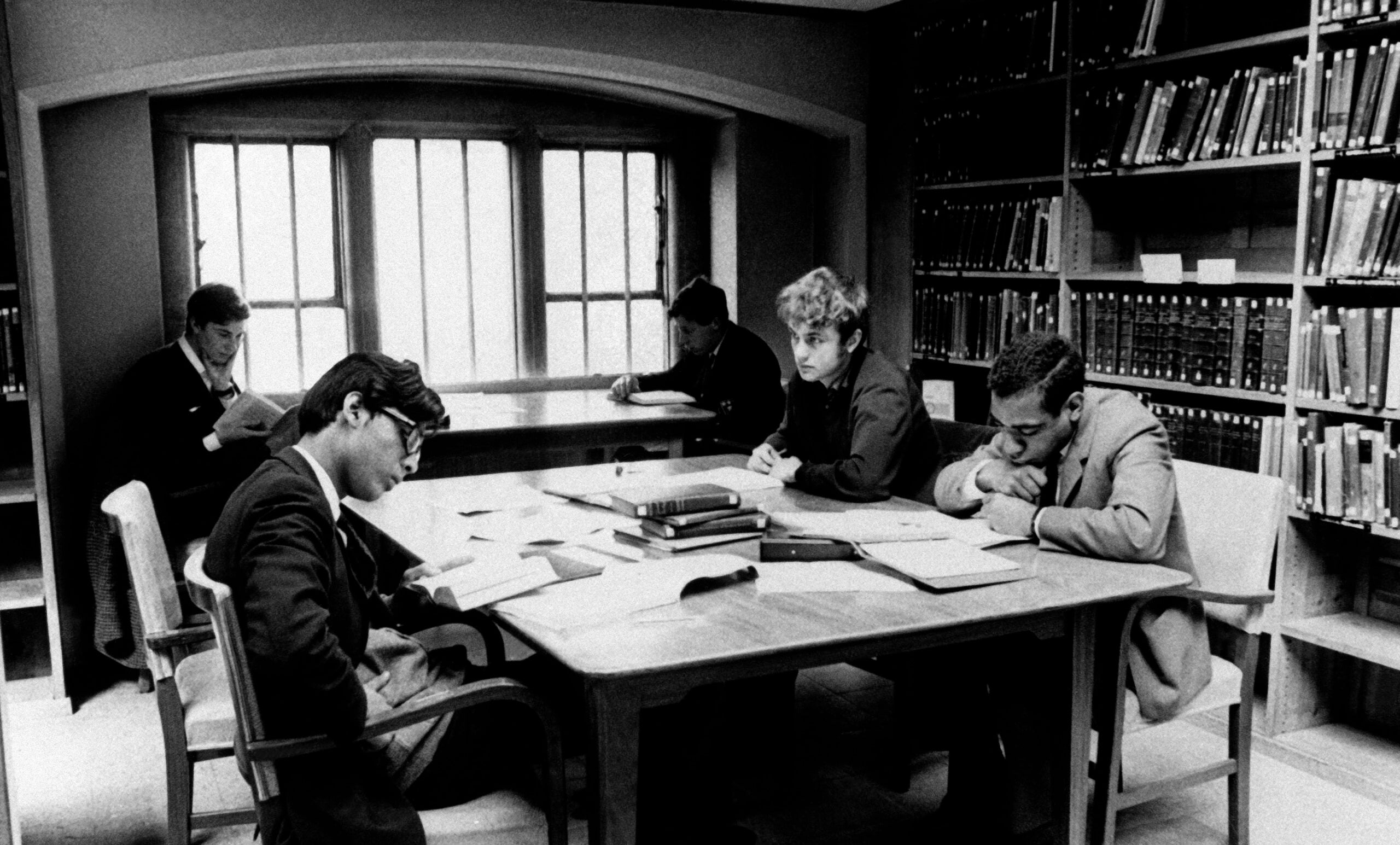 A reading room at Trinity College in Cambridge, England.