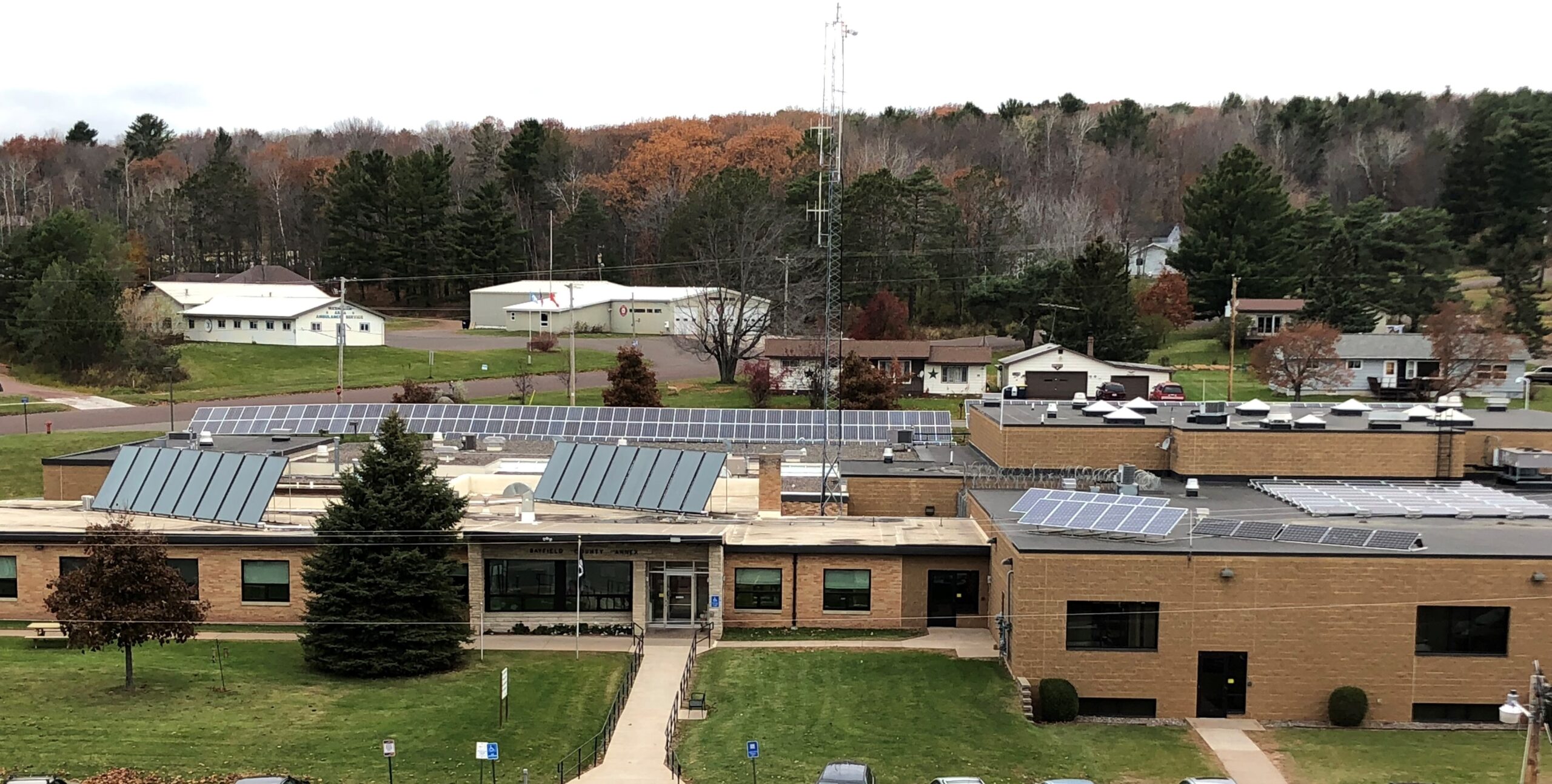 Solar system on Bayfield County Jail