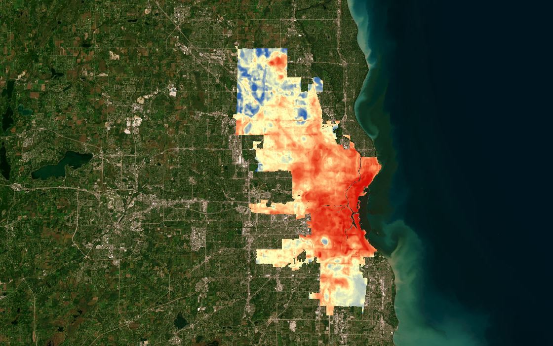 heat map in Milwaukee