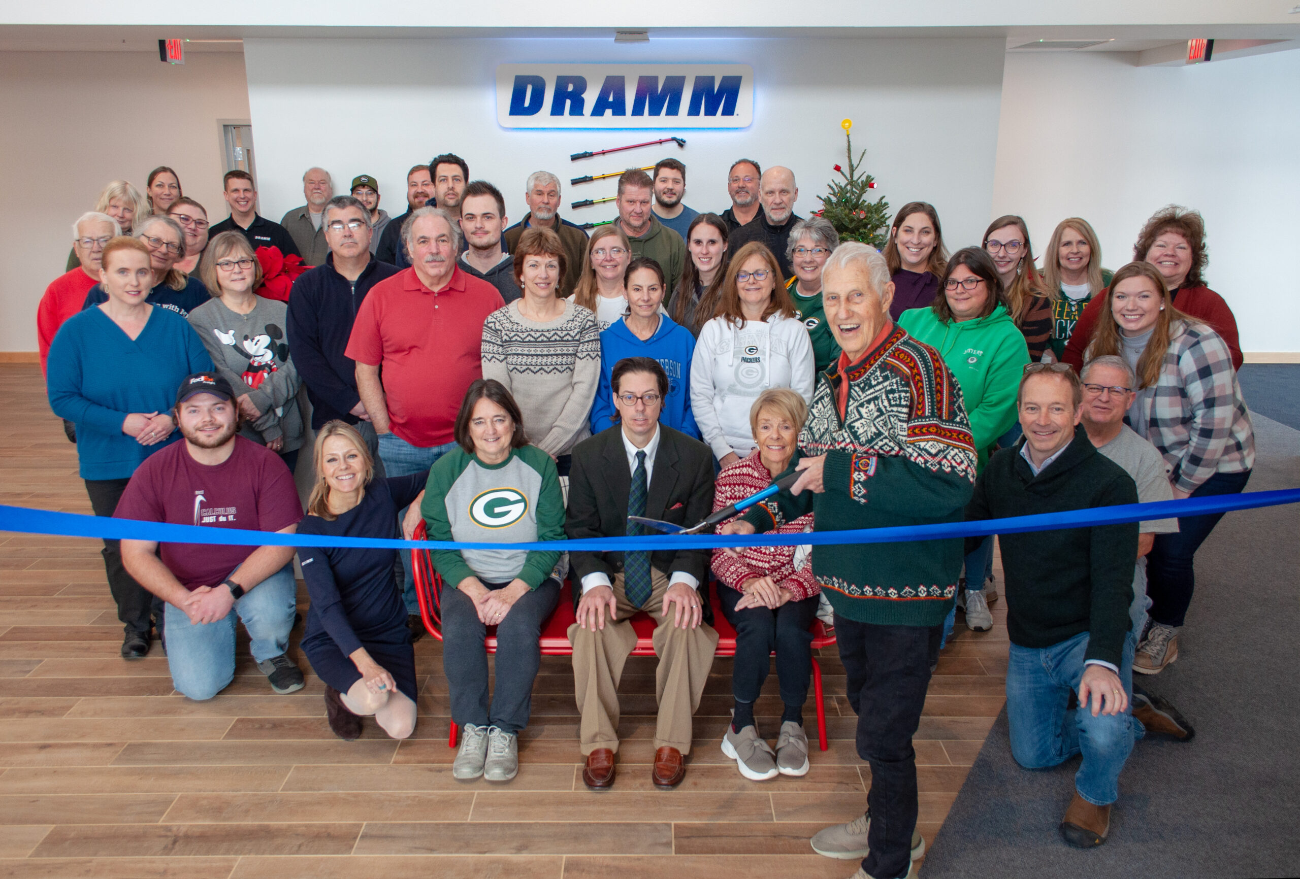 Dramm Corp. ribbon-cutting ceremony.