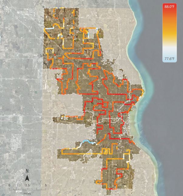 heat map Milwaukee
