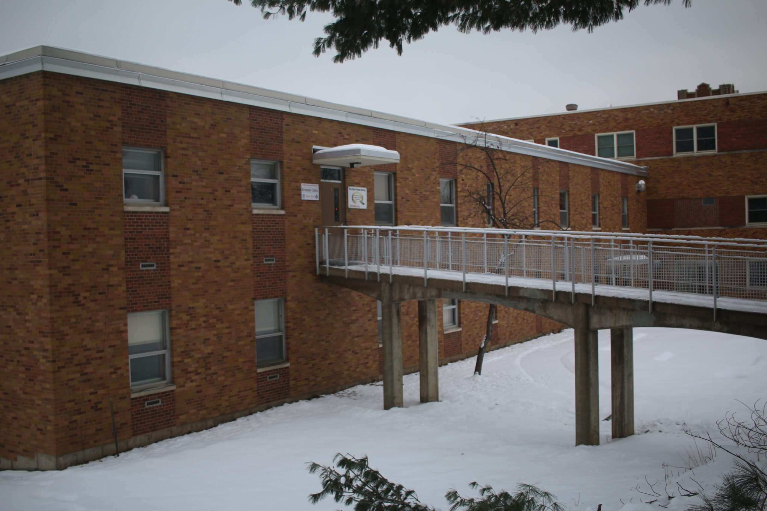 a two-story wing of Grace Lutheran Church in Eau Claire