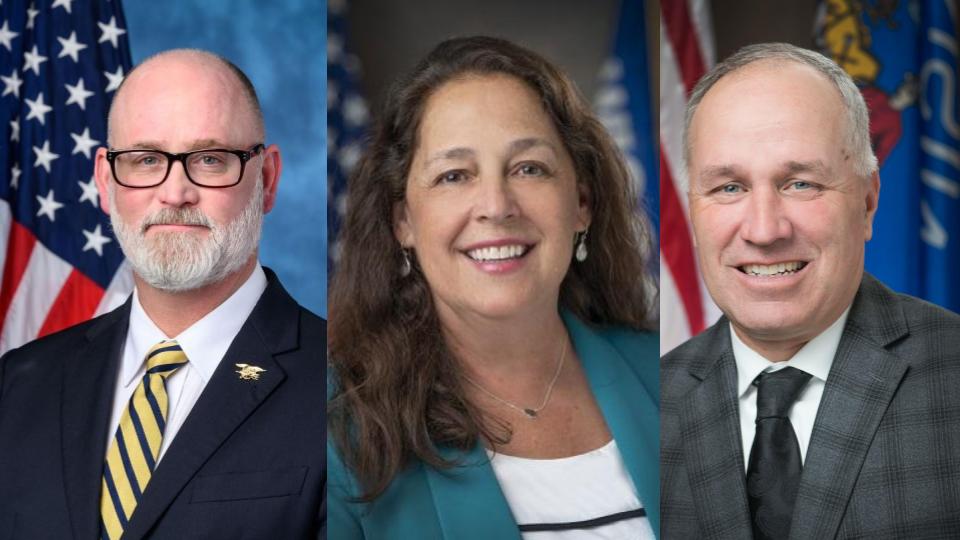 Pictured on the far left is Rep. Derrick Van Orden (R-Wisconsin) of the 3rd District with State Assembly members Jill Billings (D- La Crosse) in the center and Loren Oldenburg (R-Viroqua) on the far left.