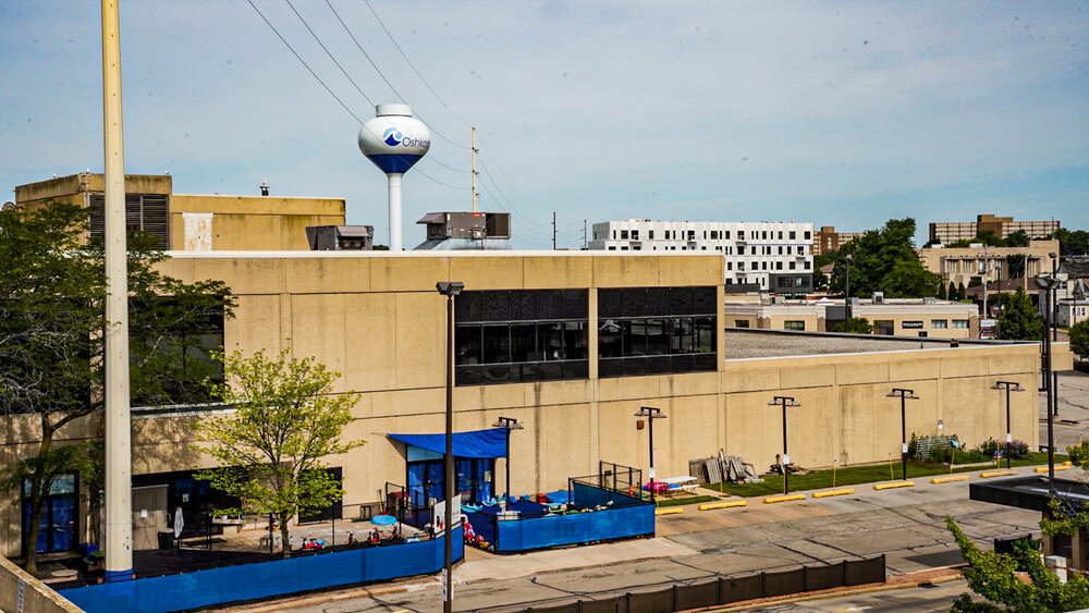 The former Park Plaza Mall in downtown Oshkosh has been replaced by City Center.