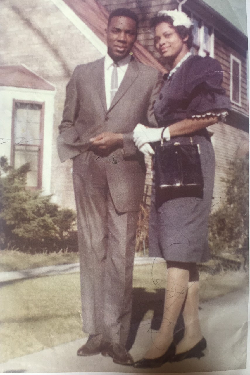 Juanita Adams with her husband Cleo Adams