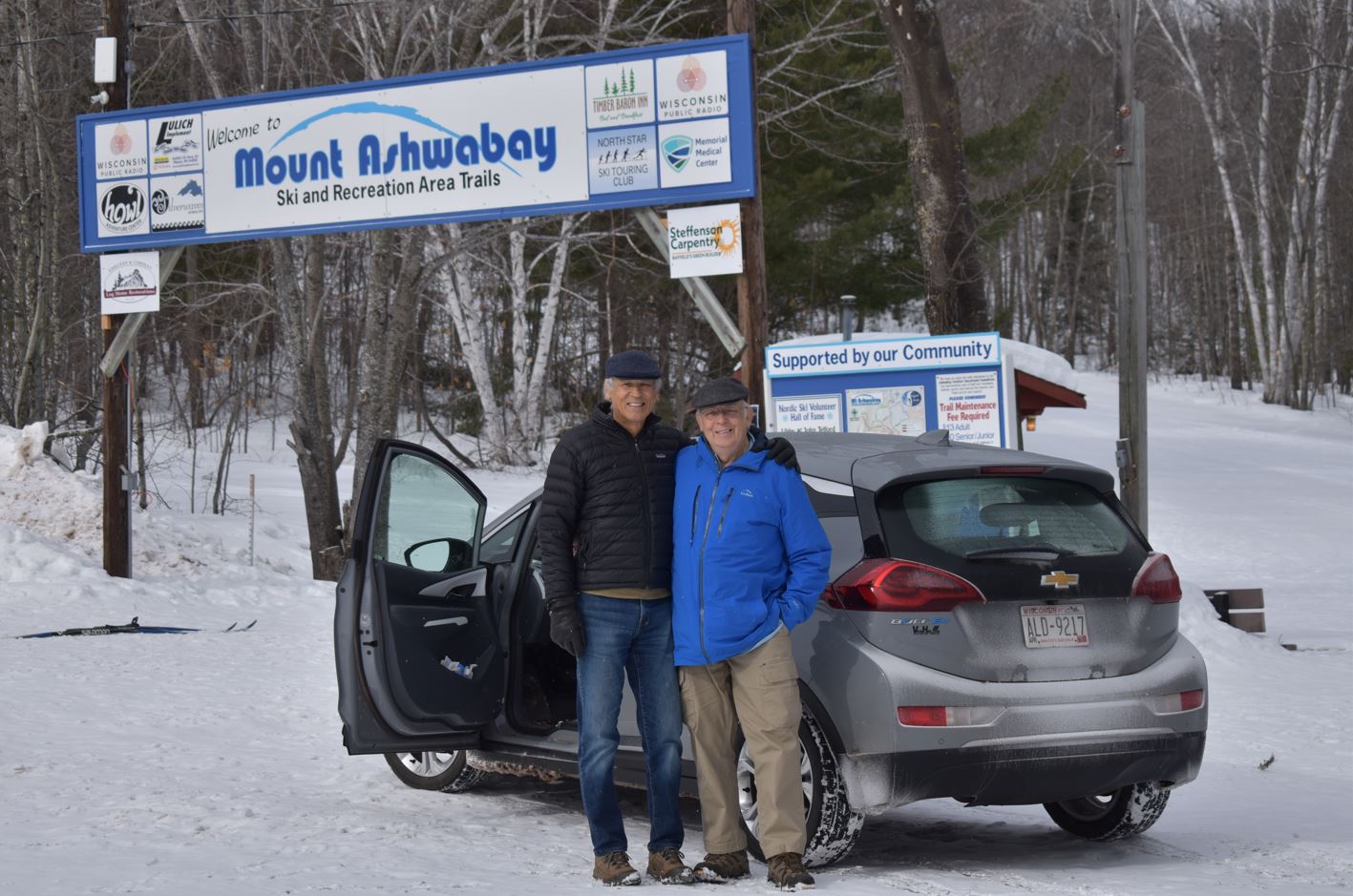 Bill and George Bussey at Mount Ashwabay