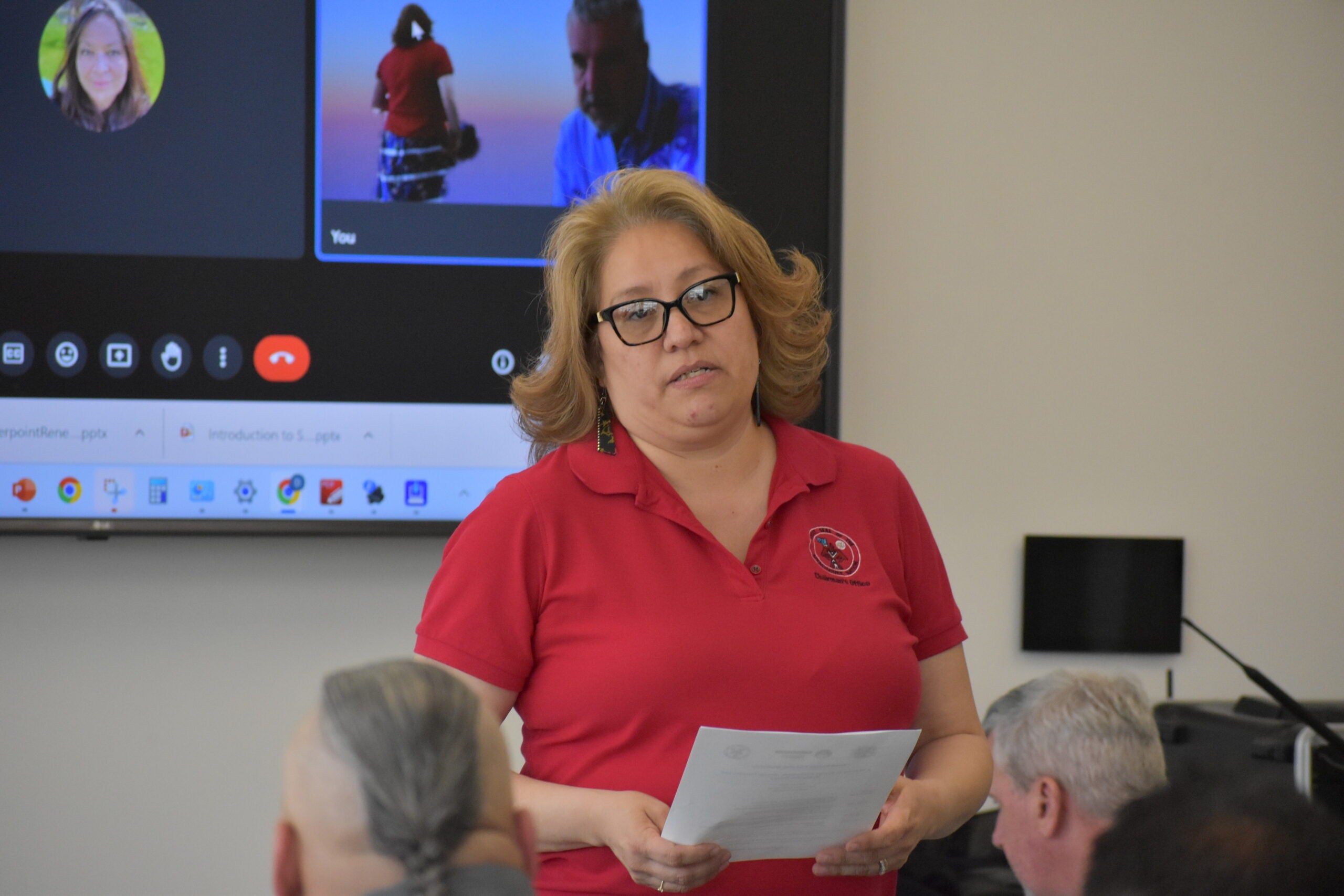 Gina Kakkak, chairperson of the Menominee Nation.