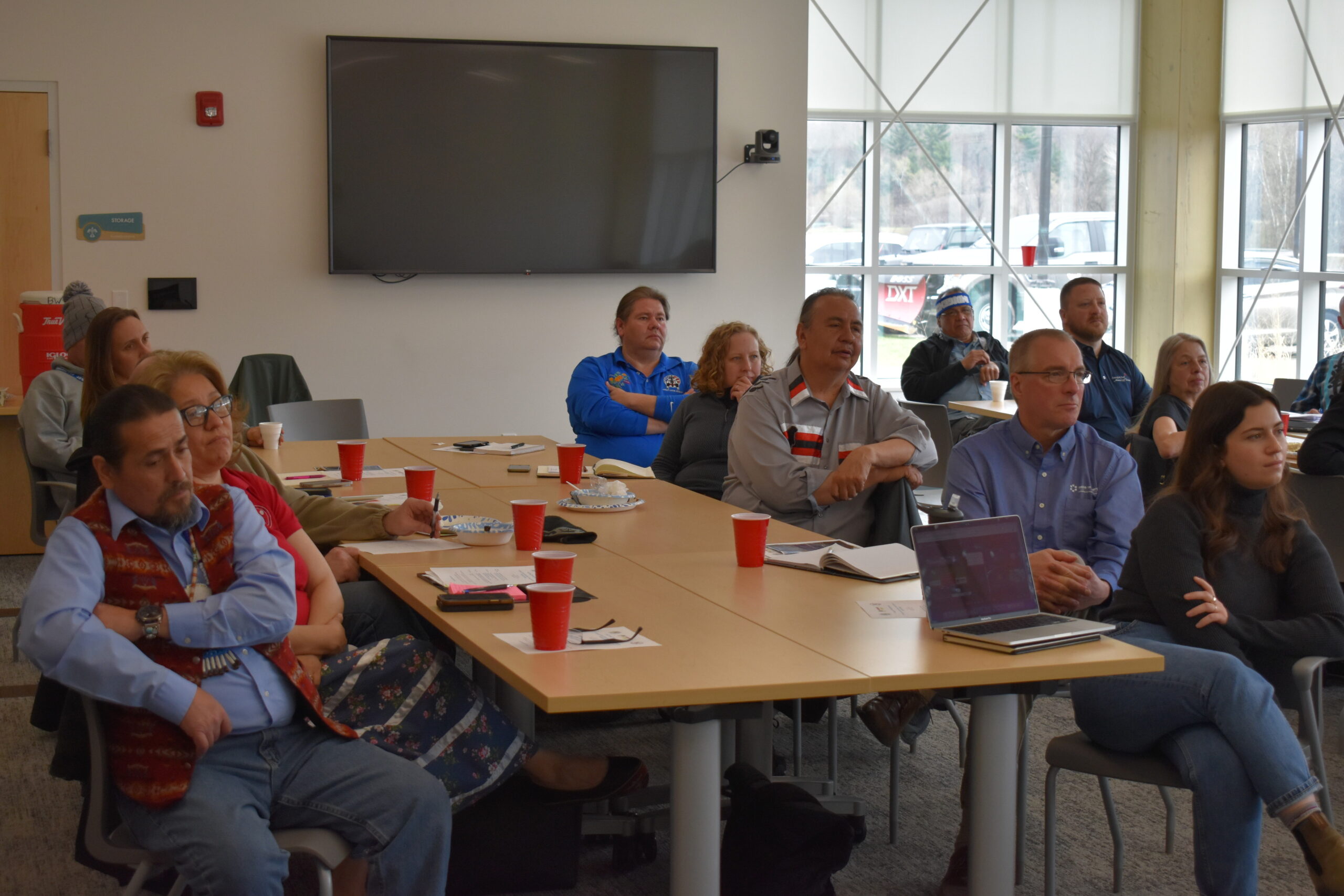 Individuals attend a Tribal Energy Planning Workshop at the Menominee FACE Center