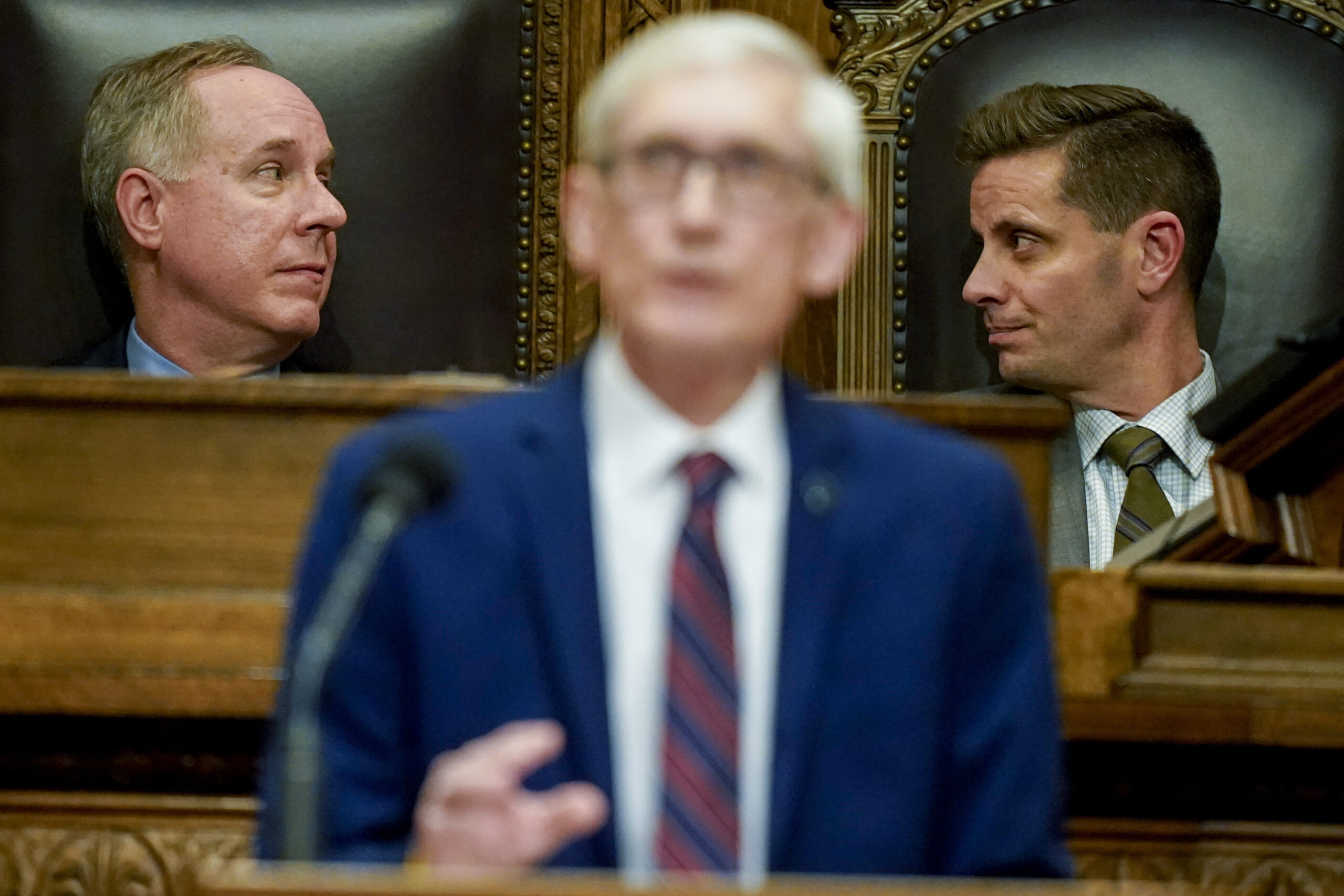 Assembly Speaker Robin Vos and Senate President Chris Kapenga at the State of the State