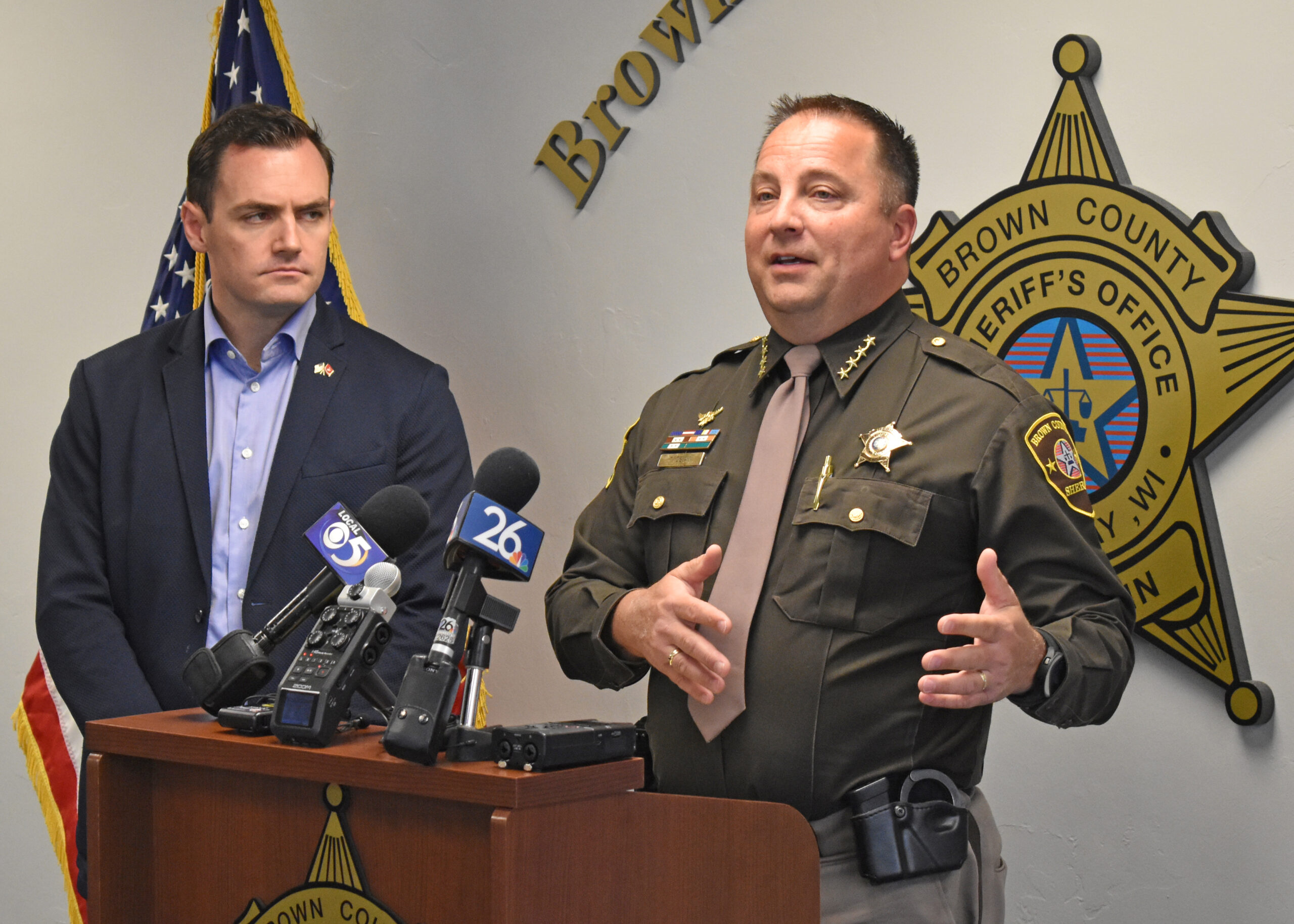 Brown County Sheriff Todd Delain talks about the role increased collaboration with the United States Postal Service could play in addressing fentanyl distribution in northeast Wisconsin.