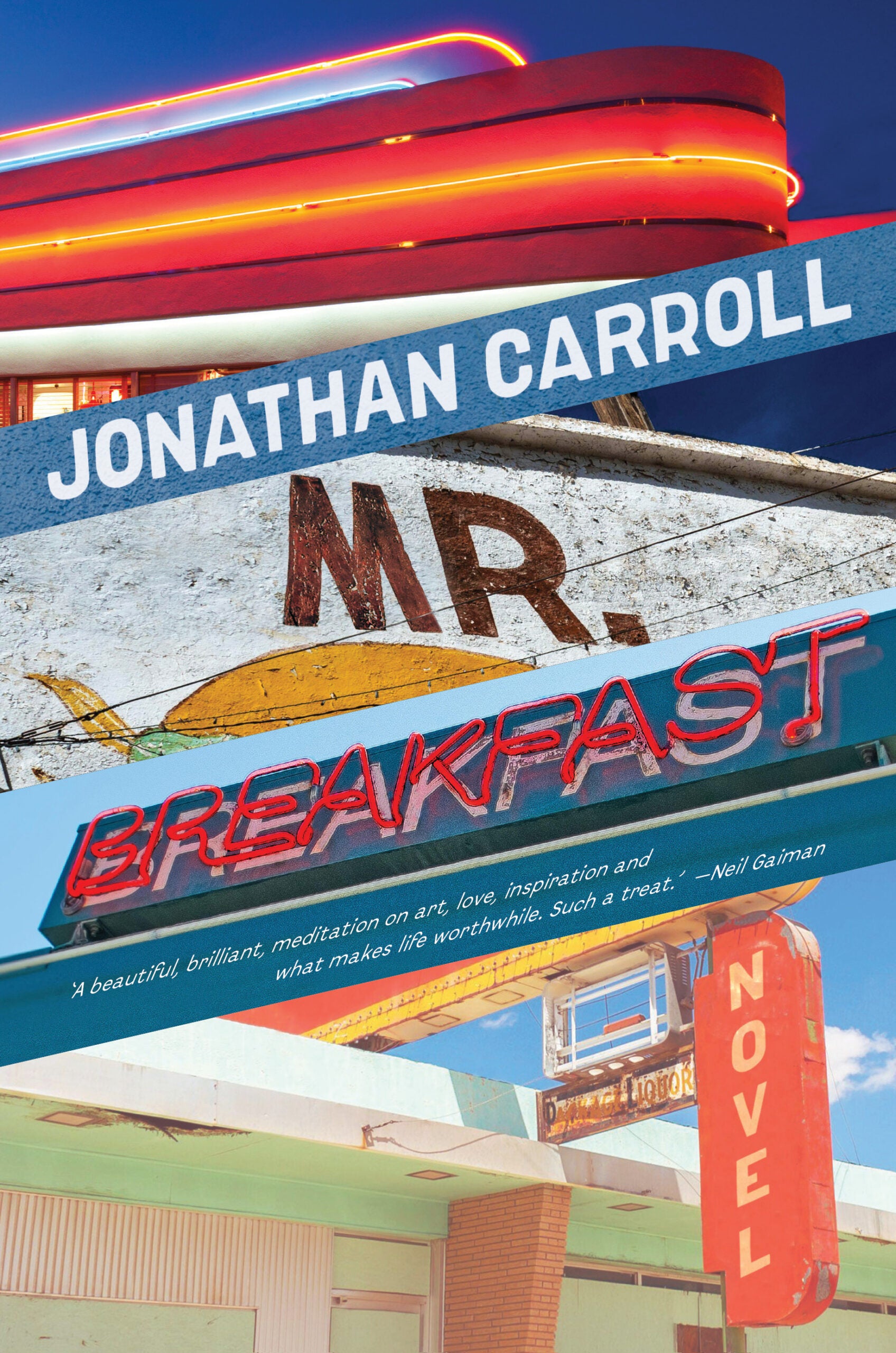 The front cover of Jonathan Carroll's novel, 'Mr. Breakfast'