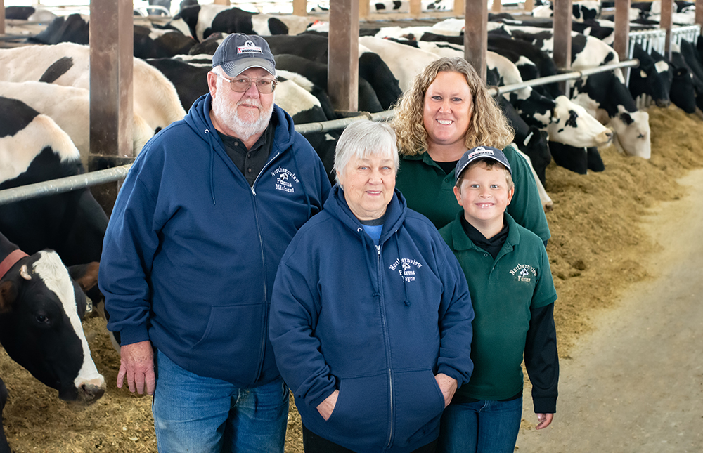 The Byl family, which operates Northernview Farm in Laketown, Wis., is shown.