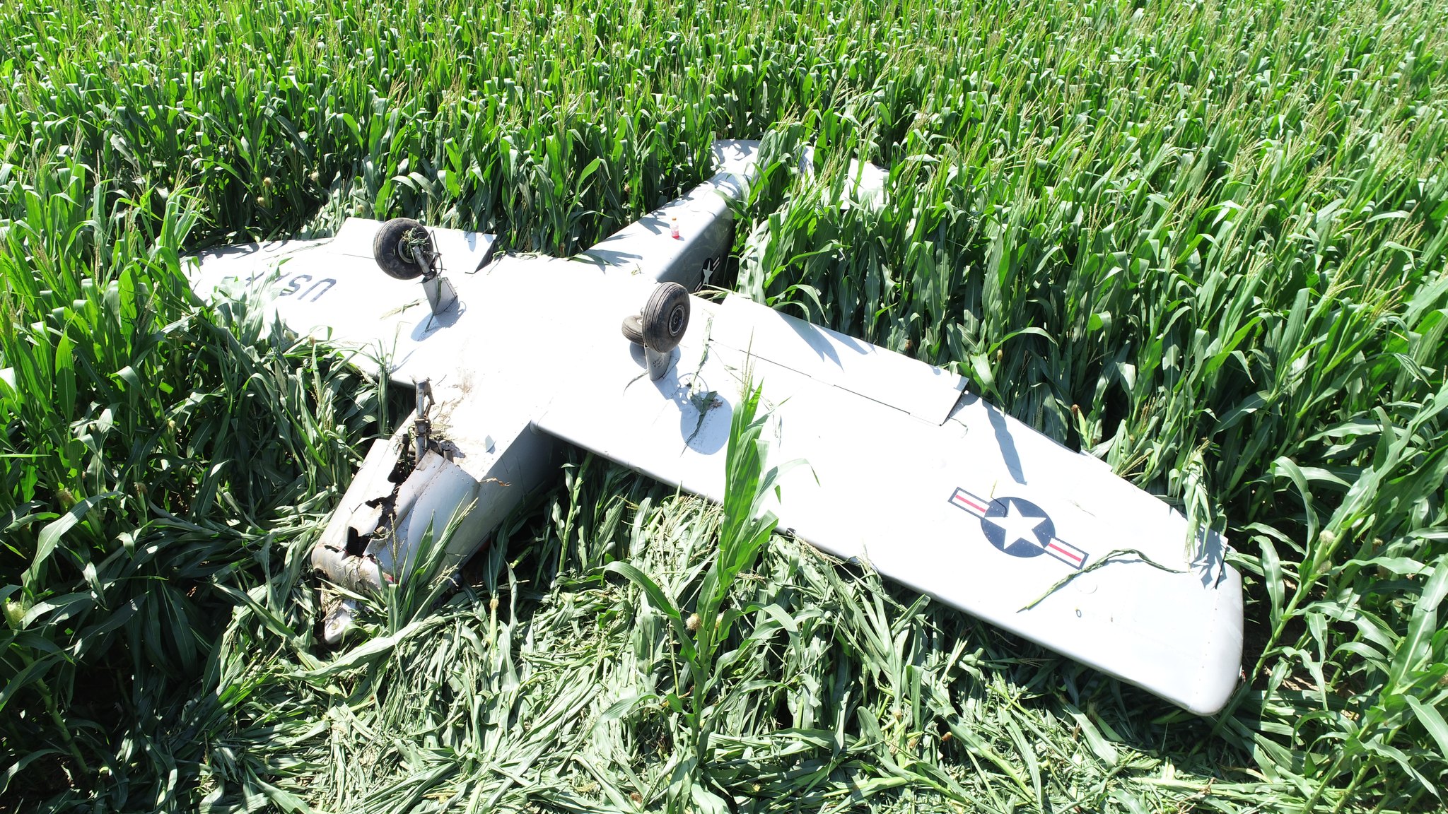 This plane went down in Green Lake County's town of Brooklyn on Thursday