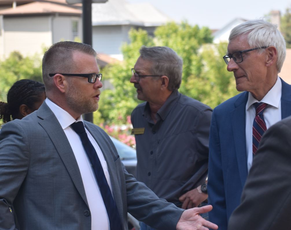 Superior's mayor and Gov. Tony Evers