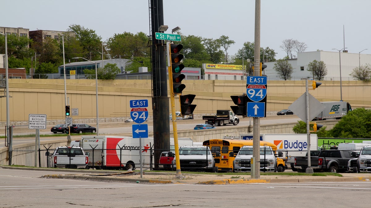 Signs for Interstate-94 East