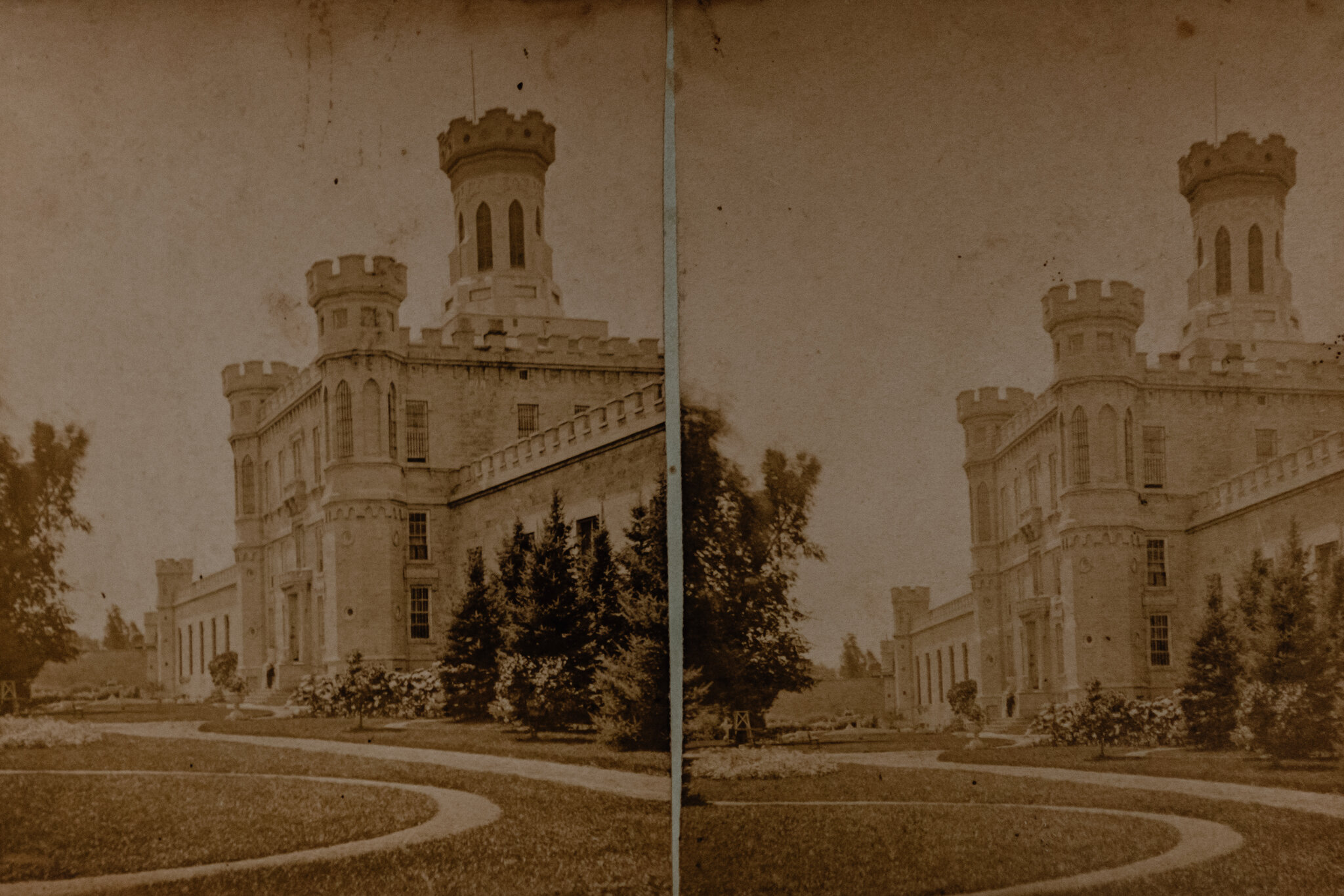 Stereograph cards from the Waupun Historical Society exhibition 