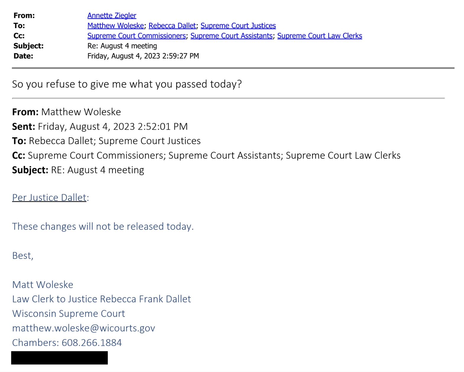 Chief Justice Annette Ziegler email