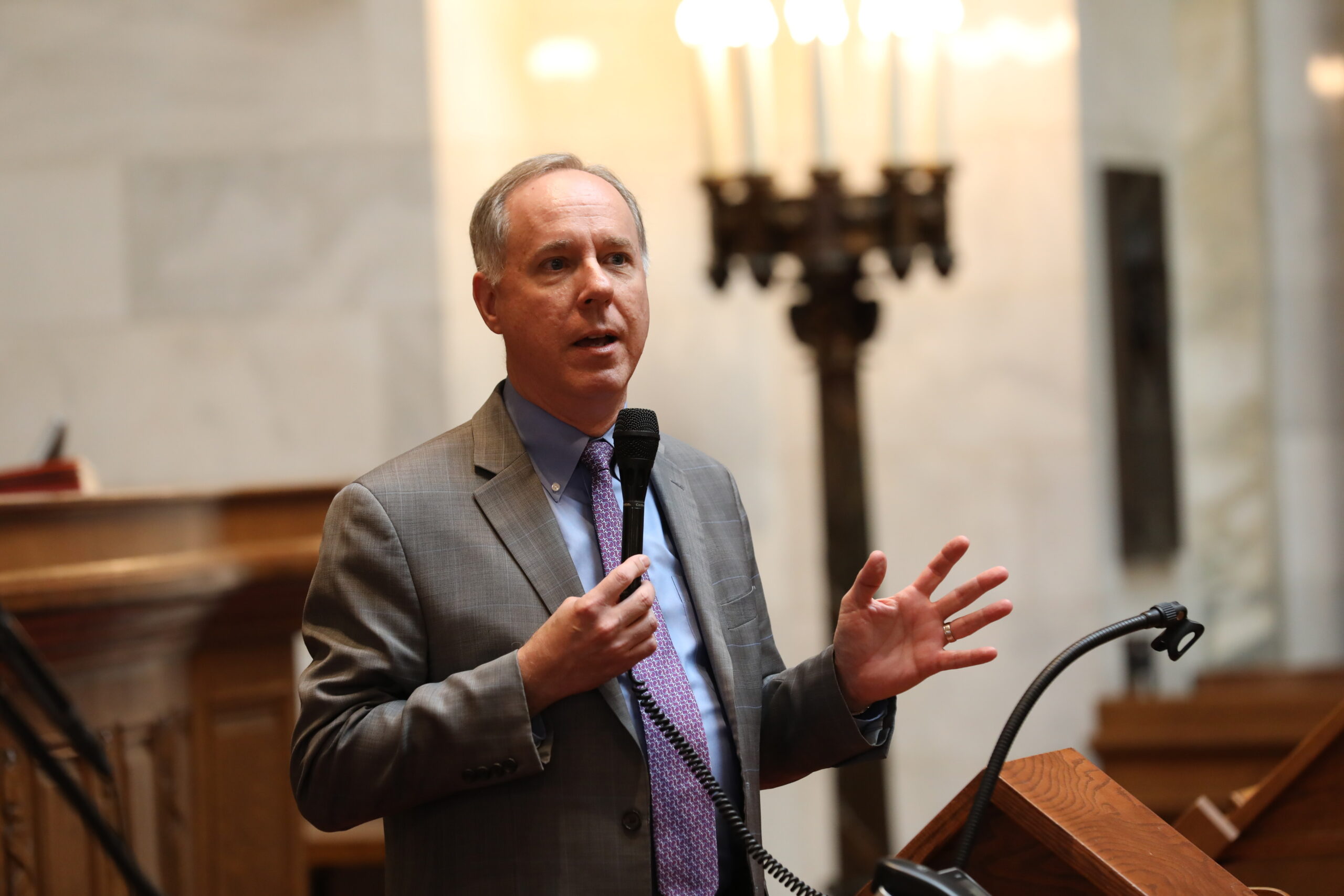 Speaker Robin Vos, R-Rochester, is seen during a convening of the Assembly