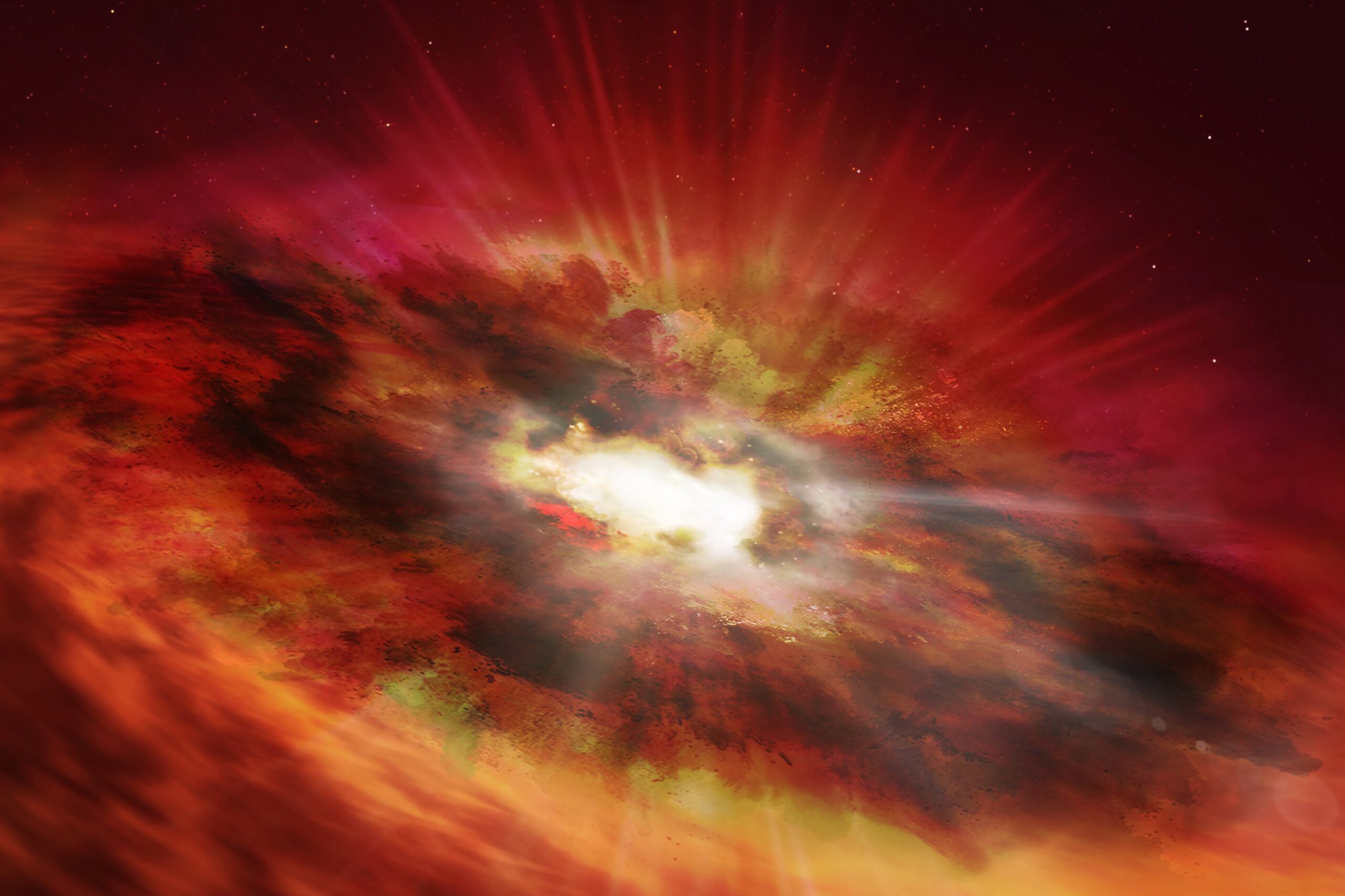 NASA Hubble Space Telescope, Supermassive Black Hole GN27Q (illustration)