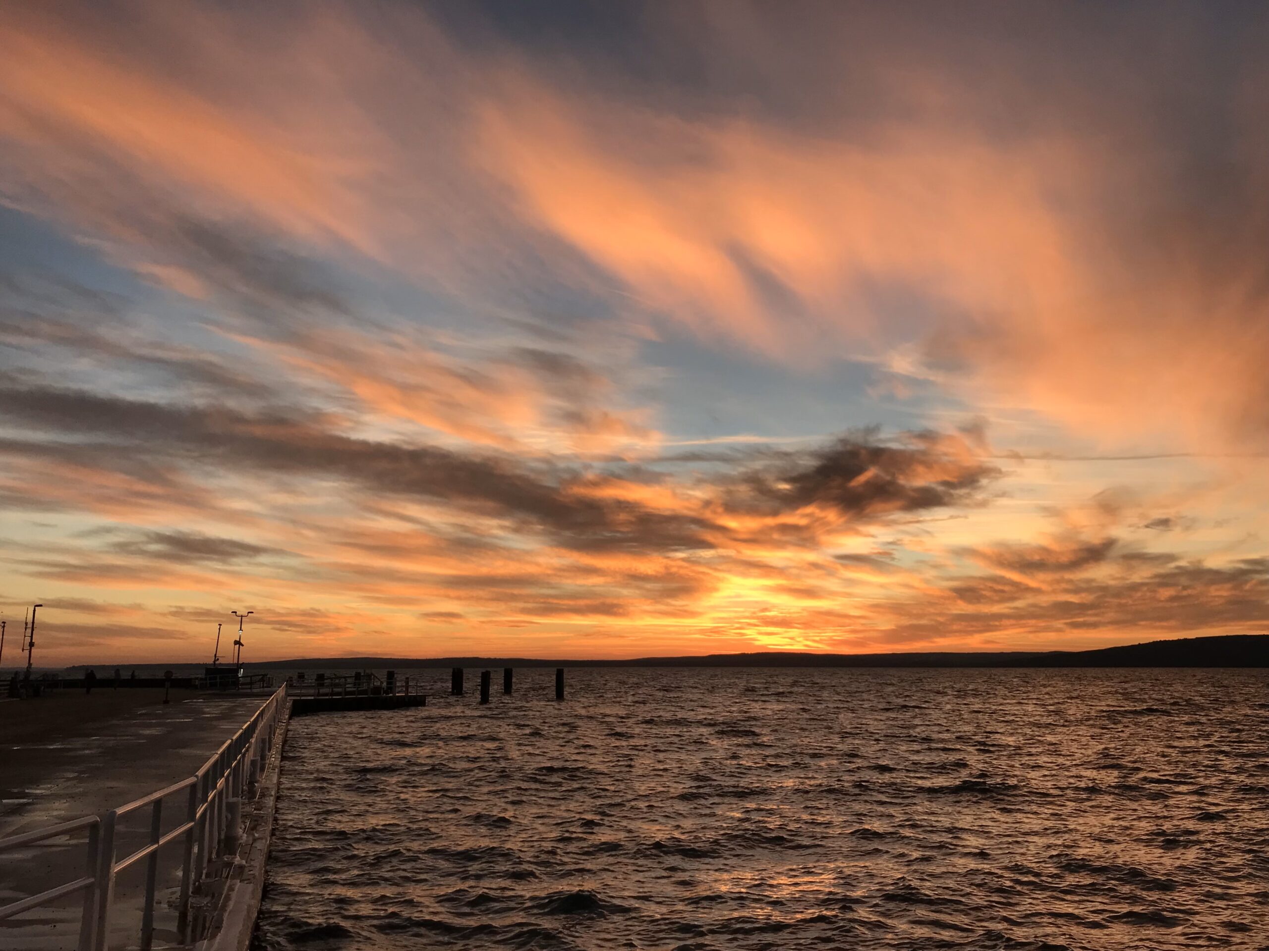 Lake Superior dock at Madeline Island