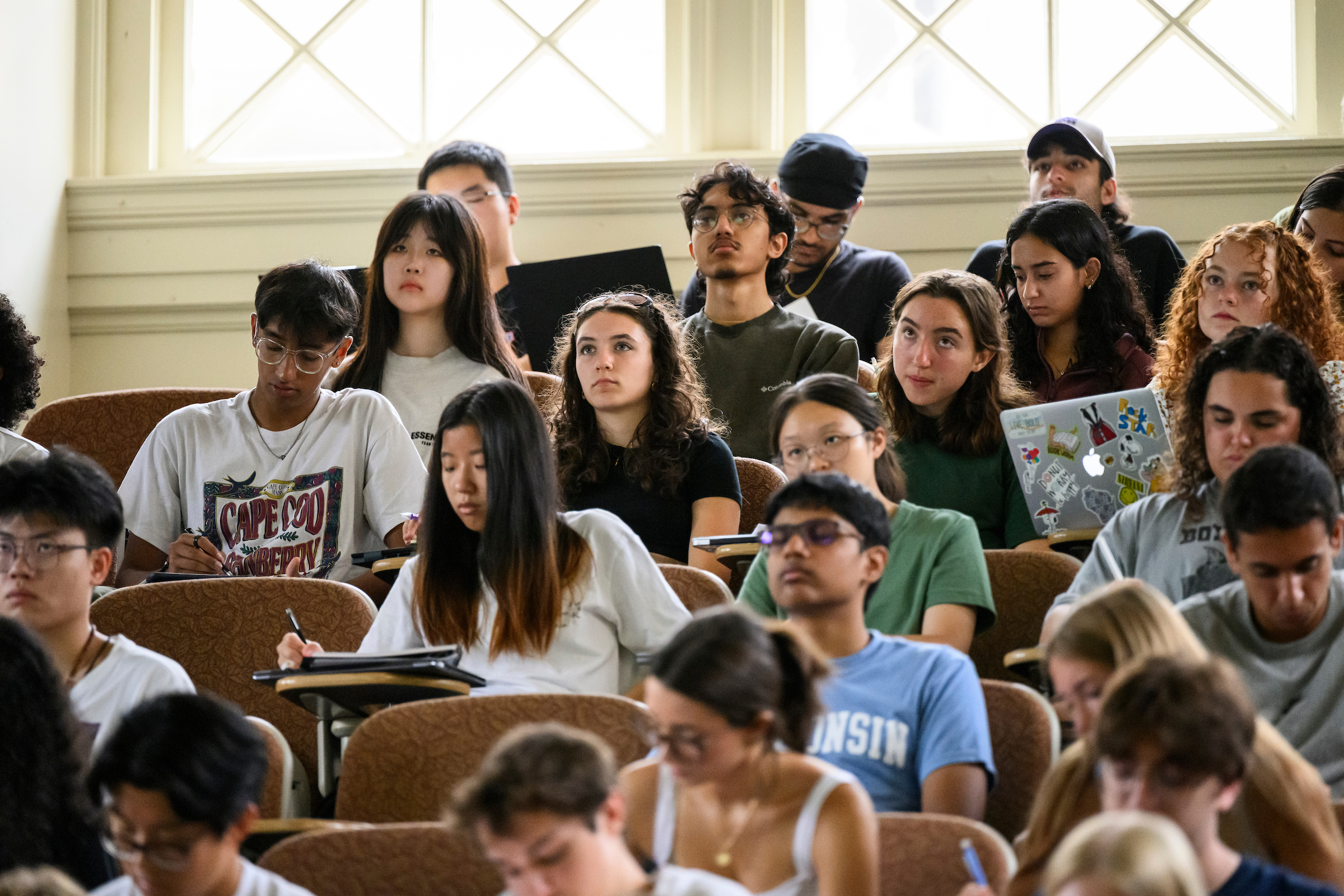 Students listening to a lecture