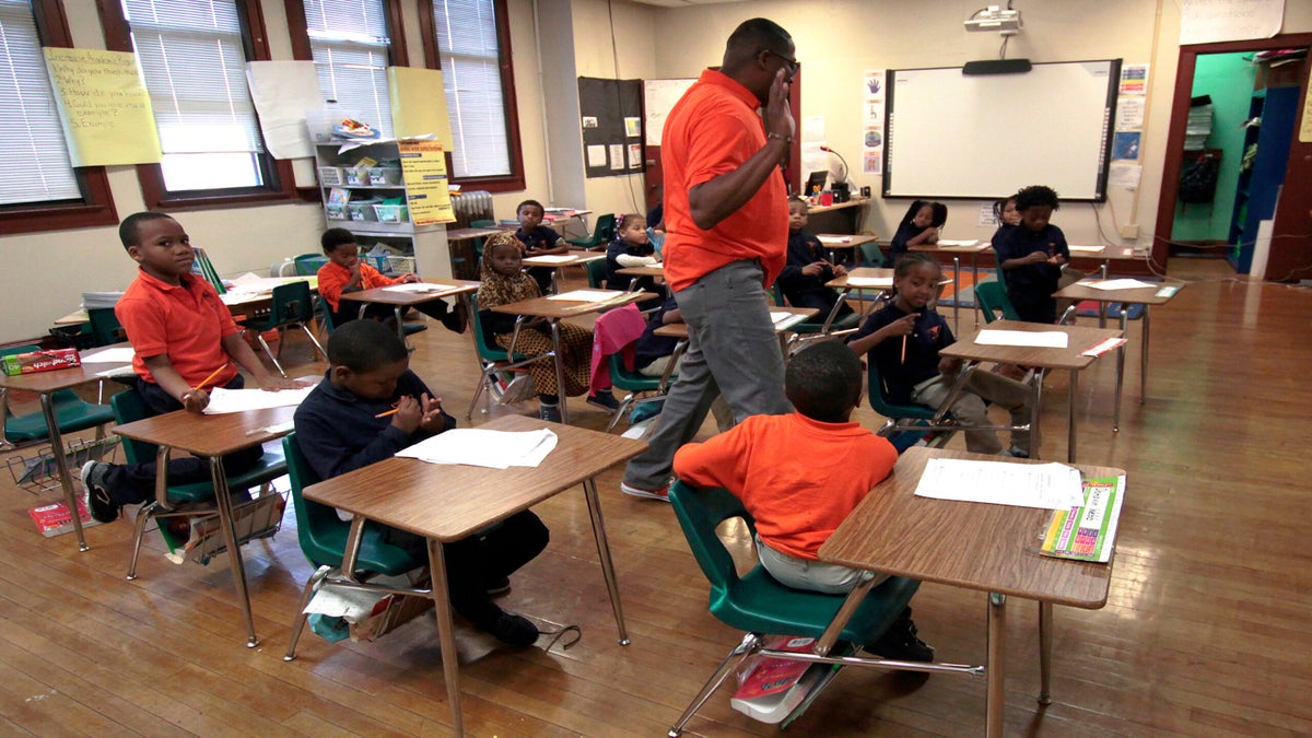 Children in a classroom
