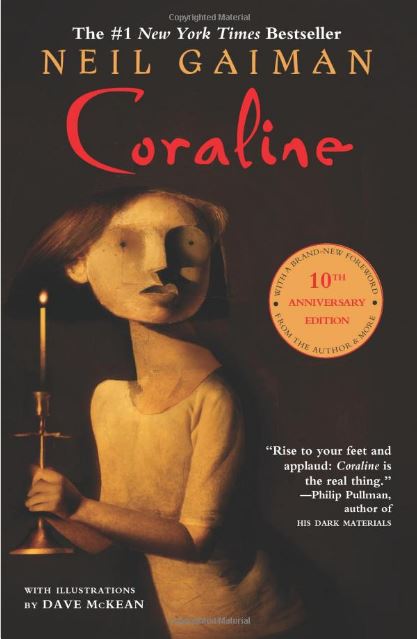 Book cover, Coraline