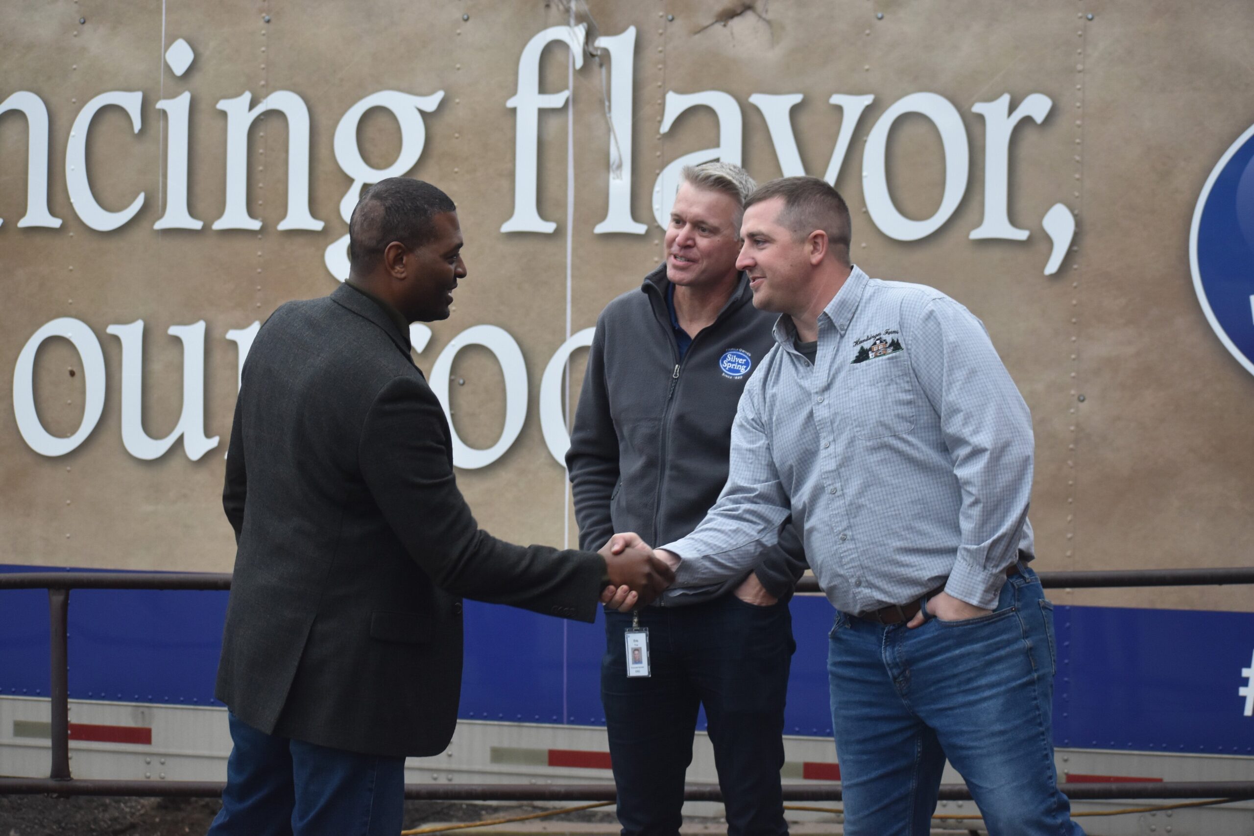 EPA Administrator with Huntsinger Farms officials