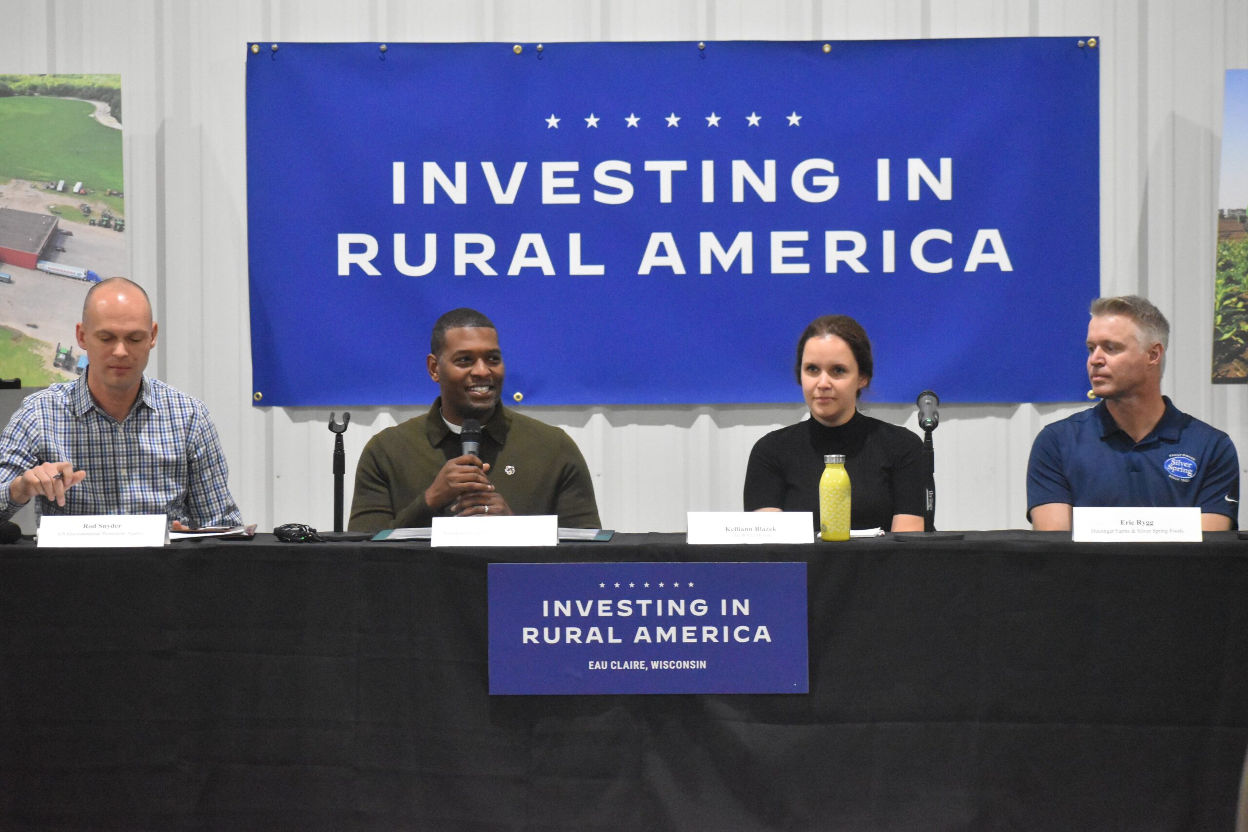 Roundtable discussion at Huntsinger Farms