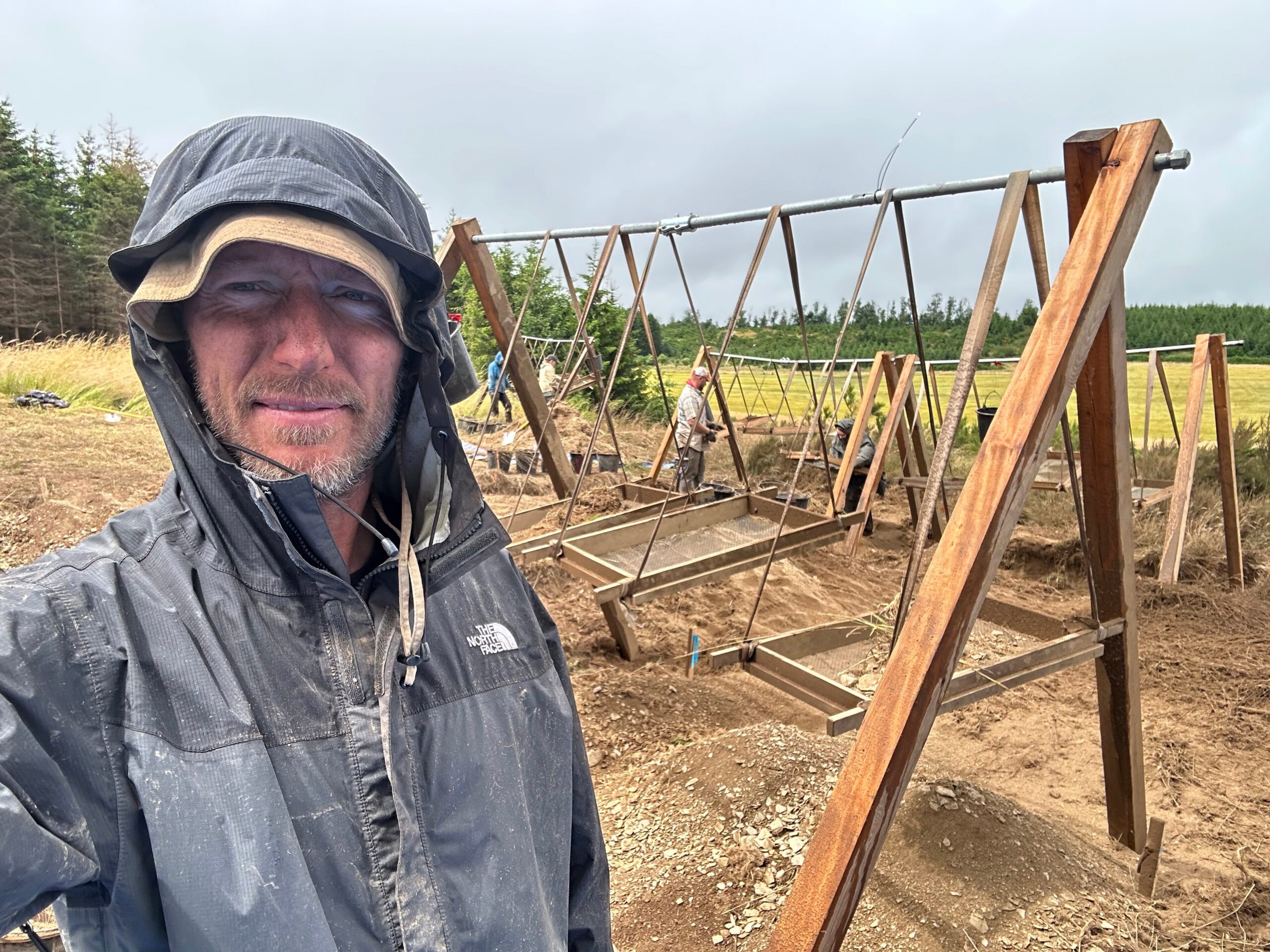 Ryan Wubben at an archeological dig site during the summer of 2023, outside Bastogne, Belgium