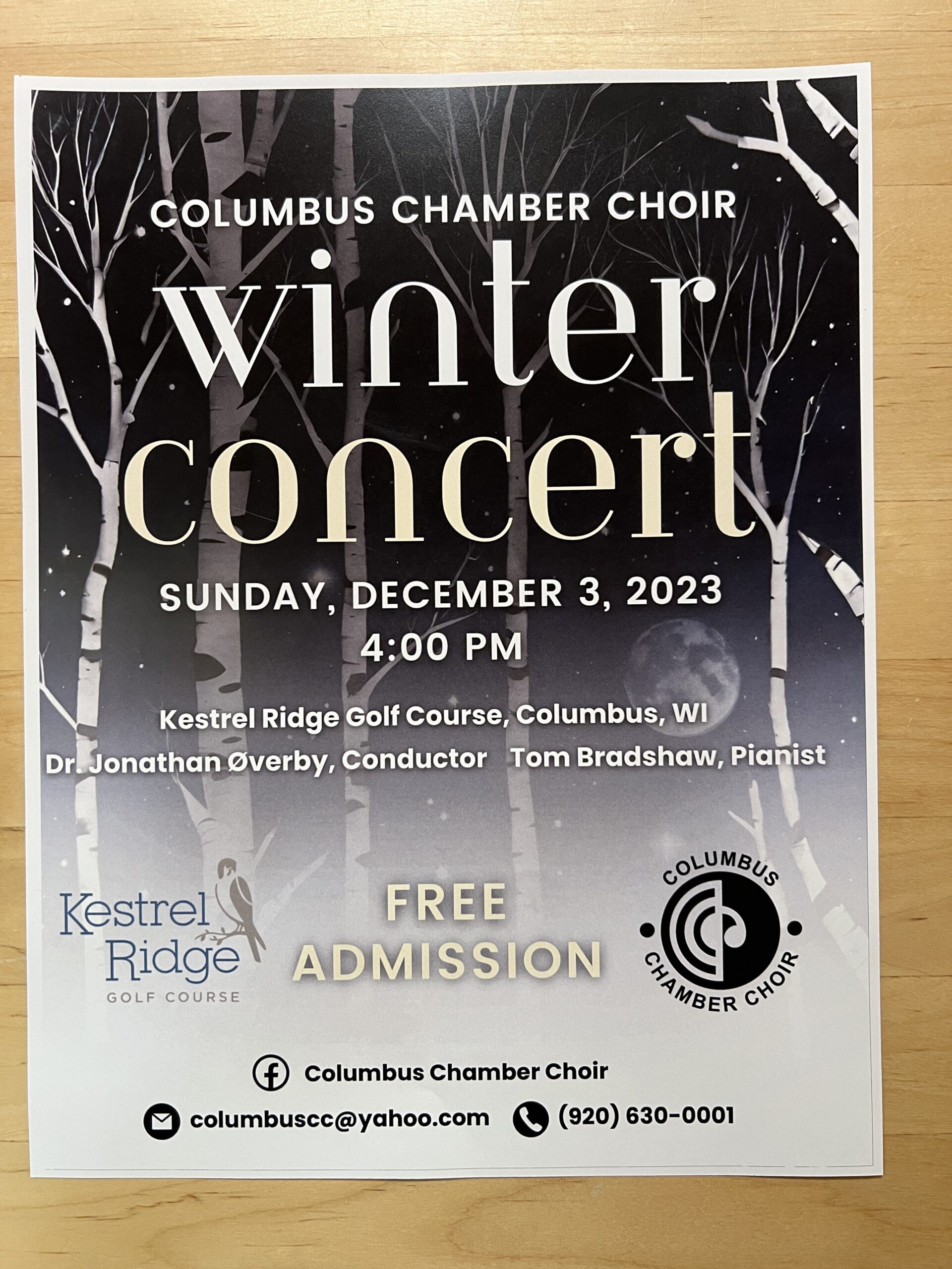 Columbus Chamber Choir Winter Concert