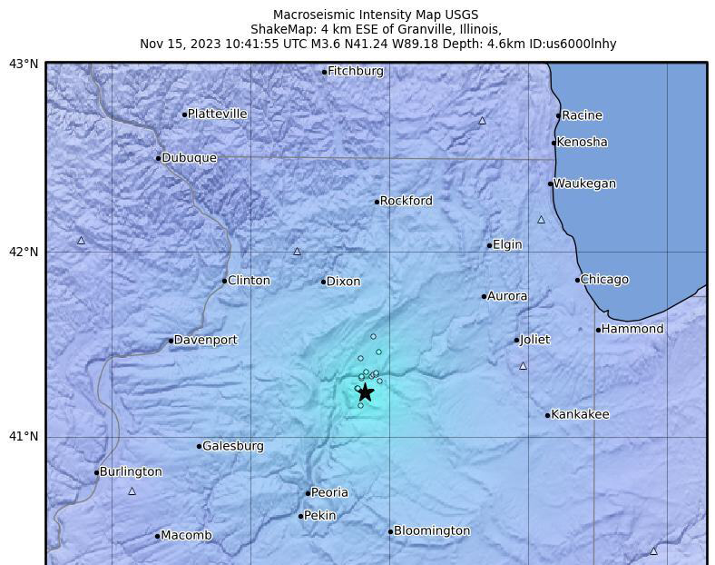 Southern Wisconsin may have felt a rare earthquake in north central Illinois