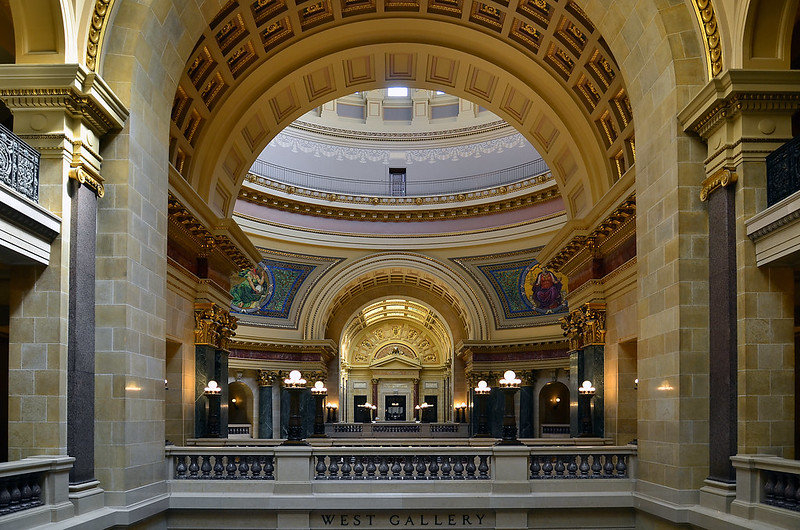 Interior of the Wisconsin State Capitol in Madison.