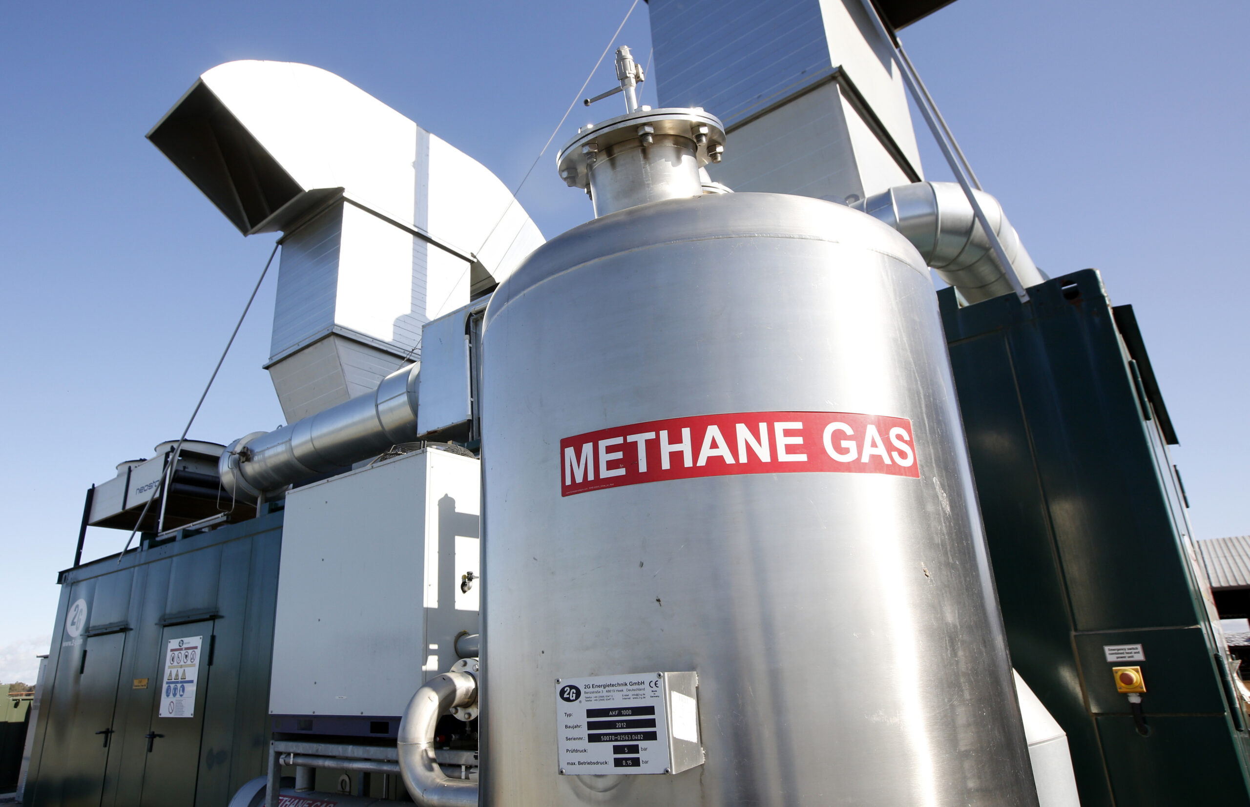 The methane digester at the New Hope Dairy