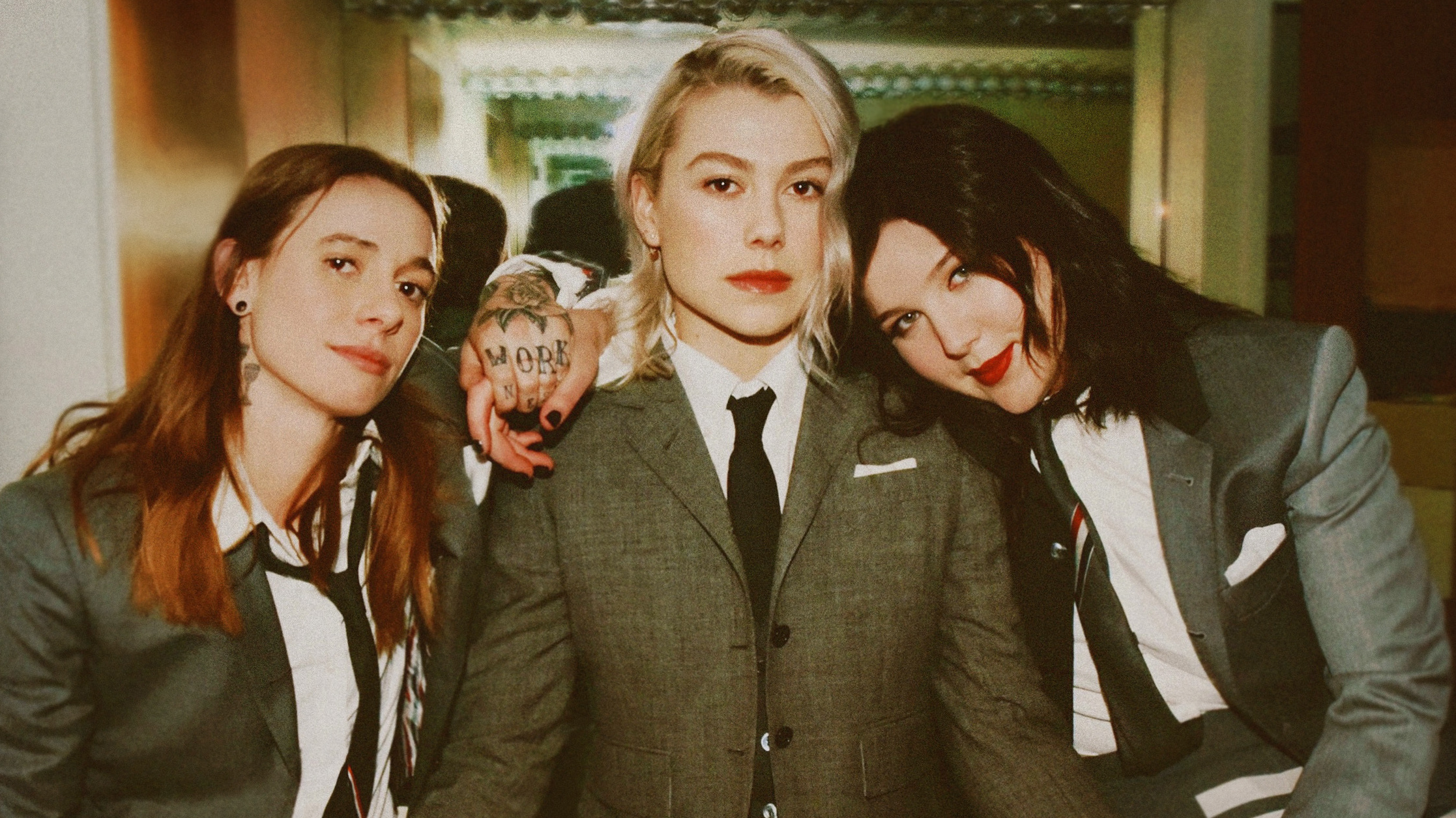The record, the debut album by the indie supergroup featuring Julien Baker (left), Phoebe Bridgers (center) and Lucy