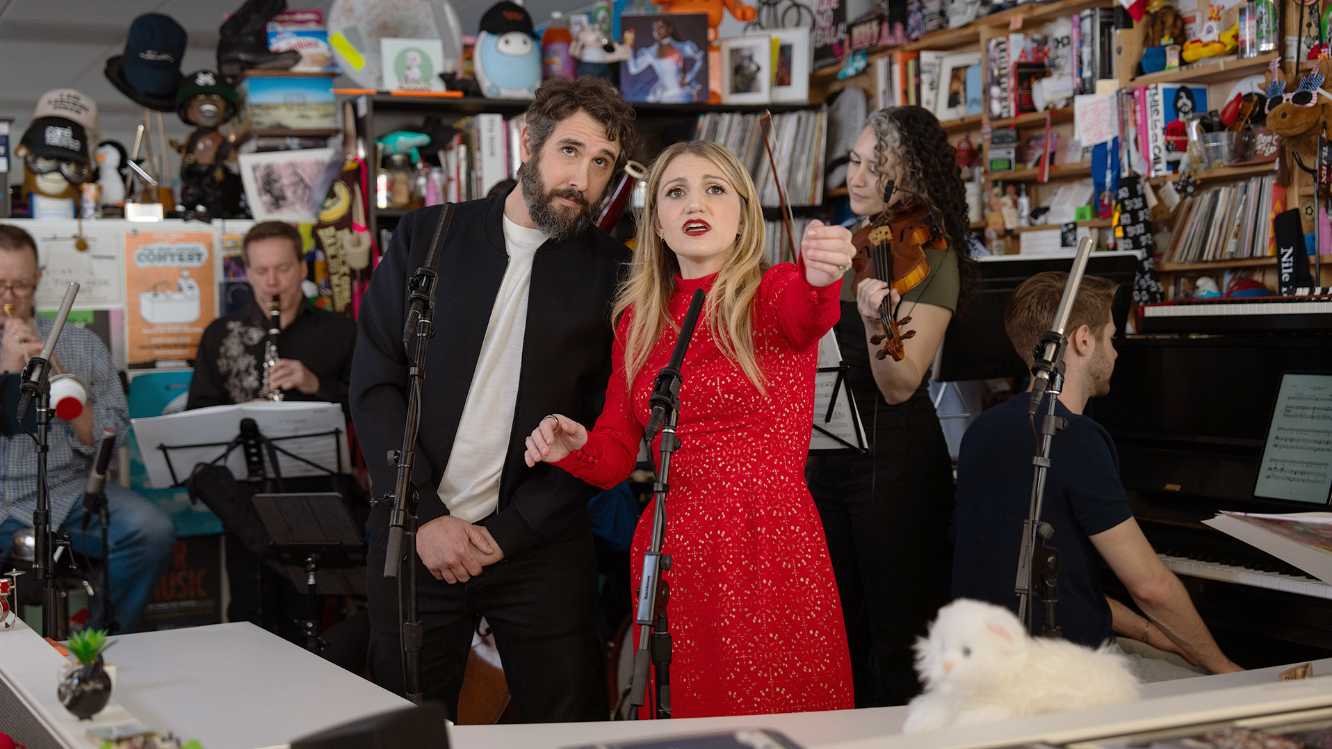 The cast of Sweeney Todd perform a Tiny Desk concert at NPR Music in Washington, D.C.