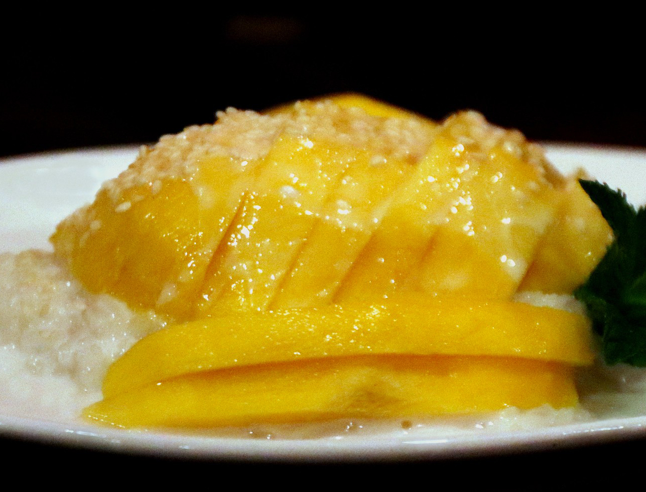 Grilled Mango Sticky Rice