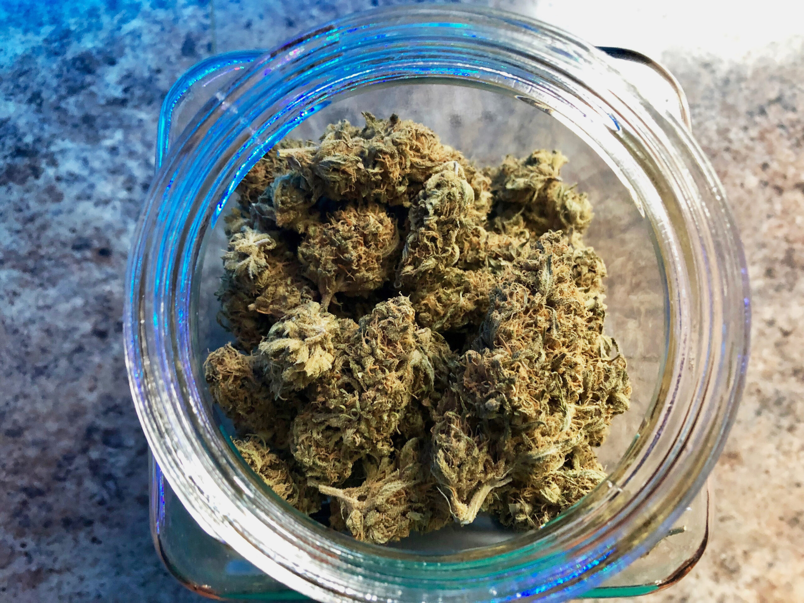 a jar of medical marijuana