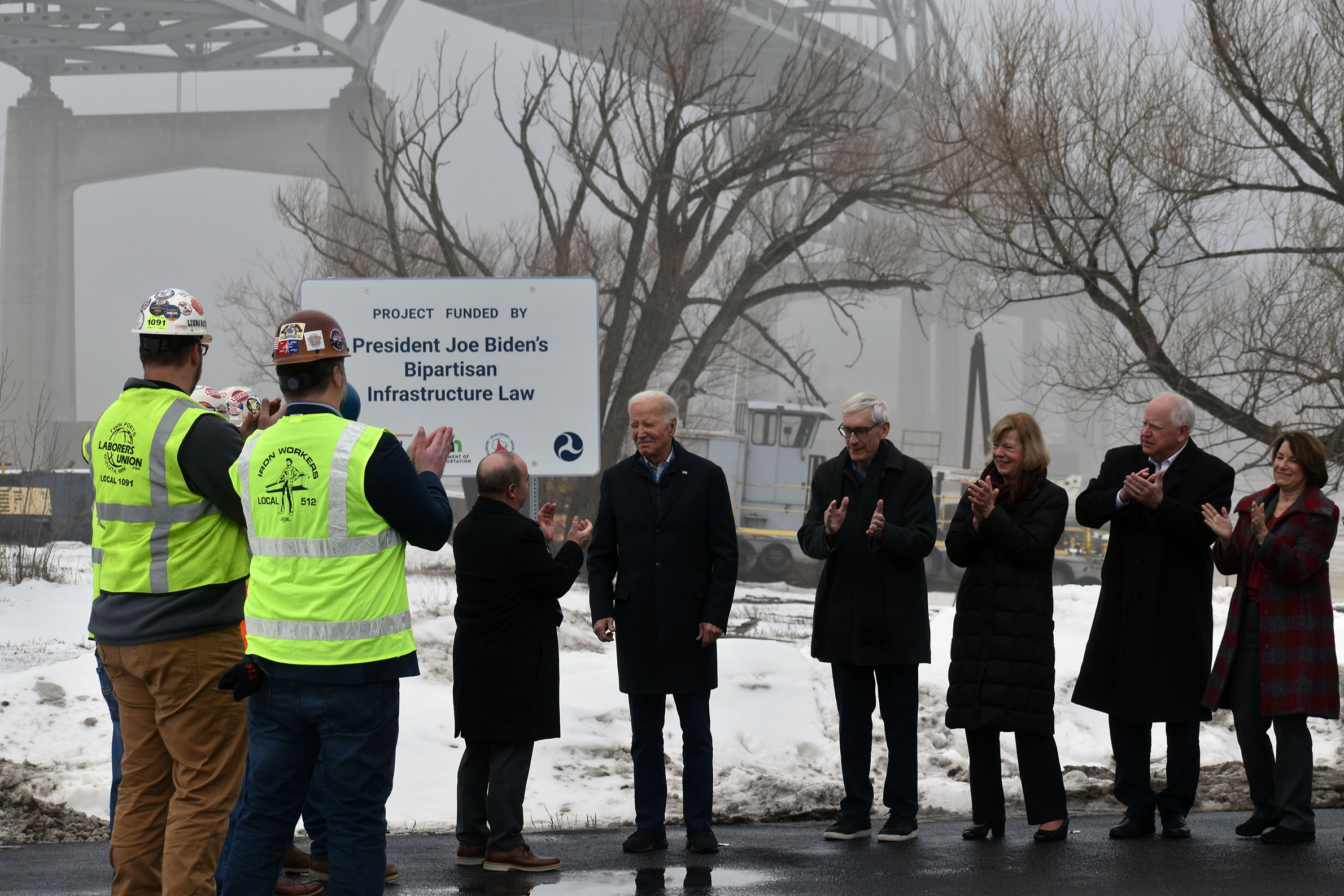 President Joe Biden visits Superior to tout infrastructure investments