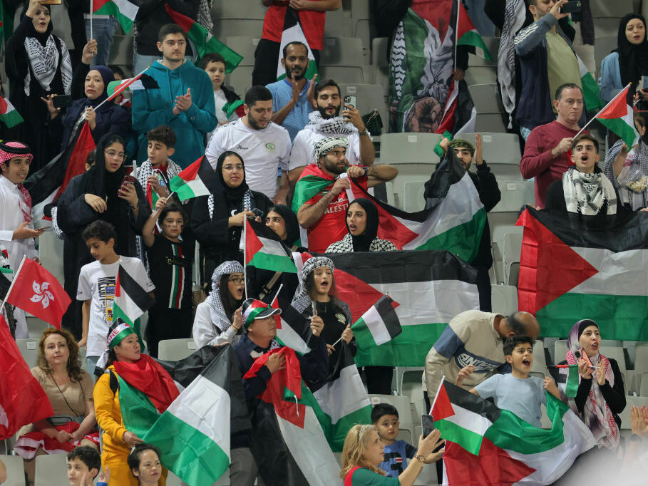 Palestinians find a bit of hope as their national soccer team advances in Asian Cup