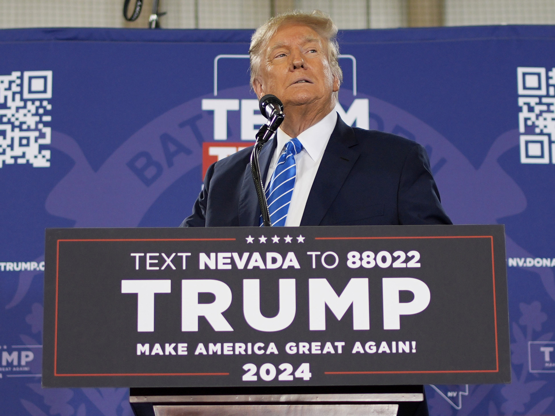 On Caucus Day in Nevada, Trump’s pitch is all about November
