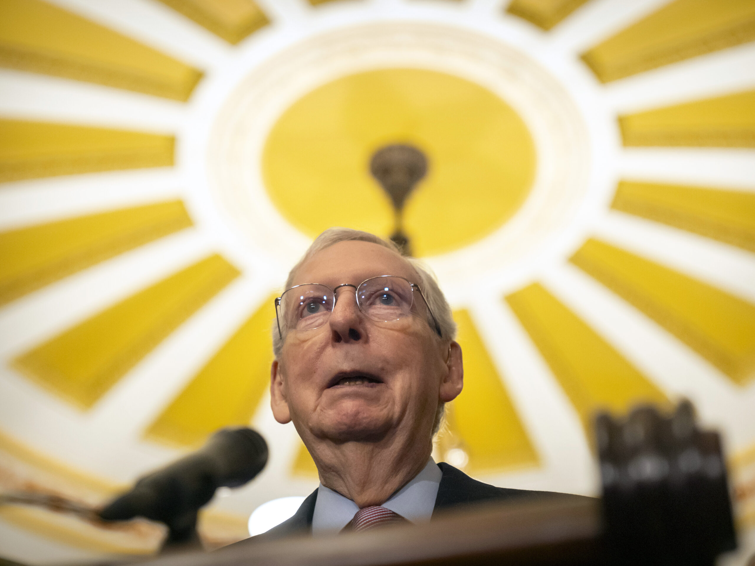 Senate Minority Leader Mitch McConnell will step down as leader in November.