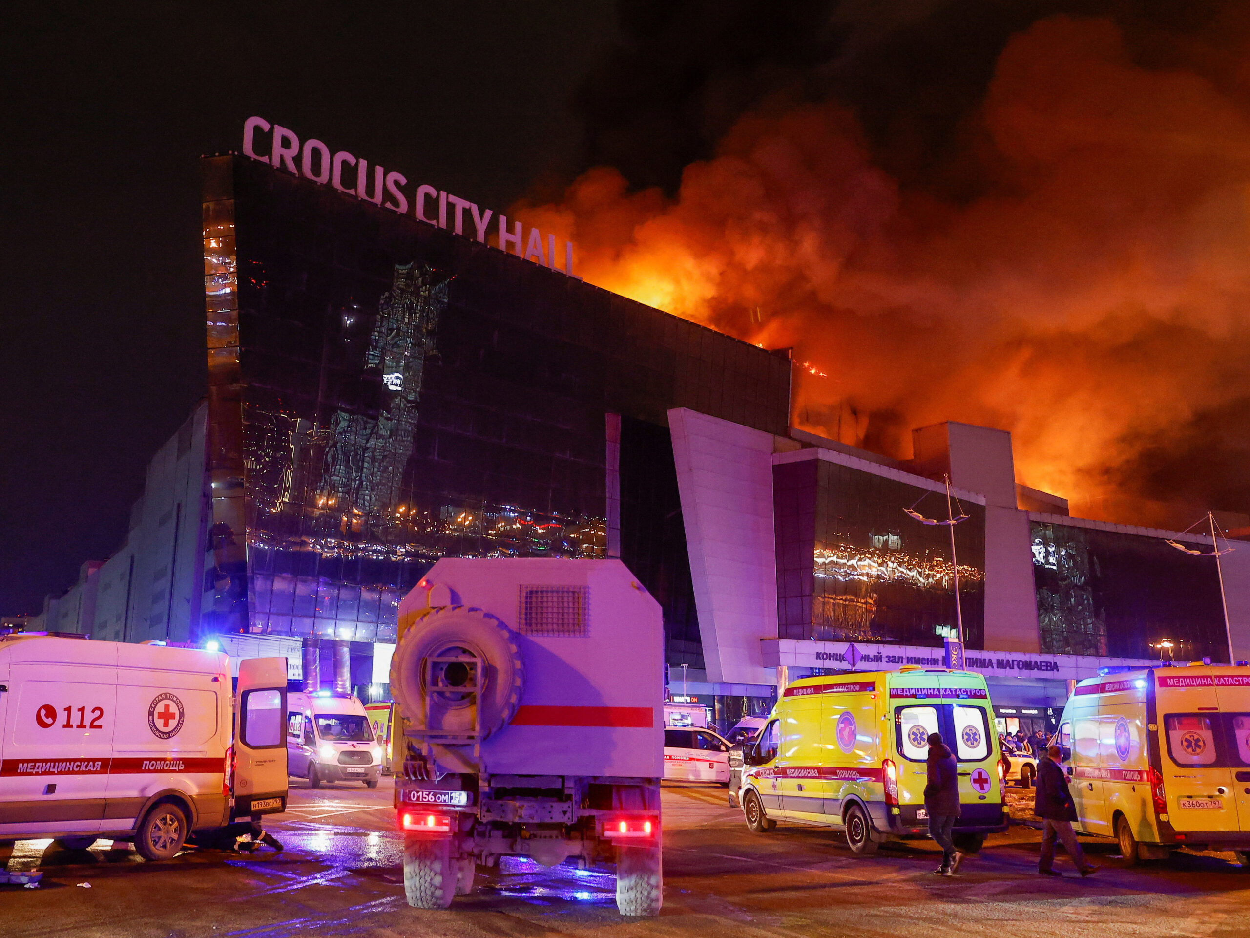 At least 133 are dead and more injured after an attack on a Moscow concert hall