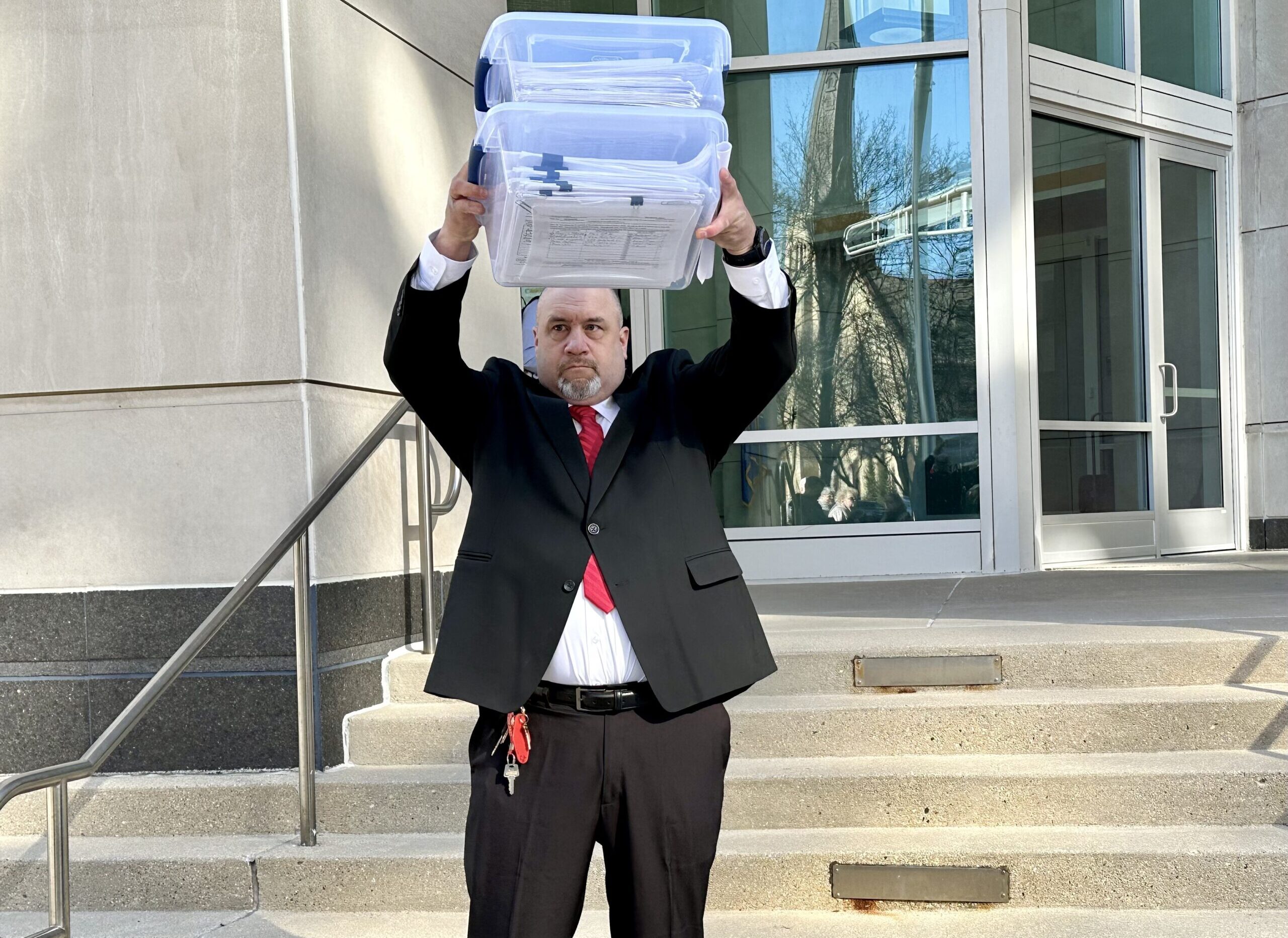 ‘Recall Vos’ organizers deliver signatures in effort to remove Assembly speaker