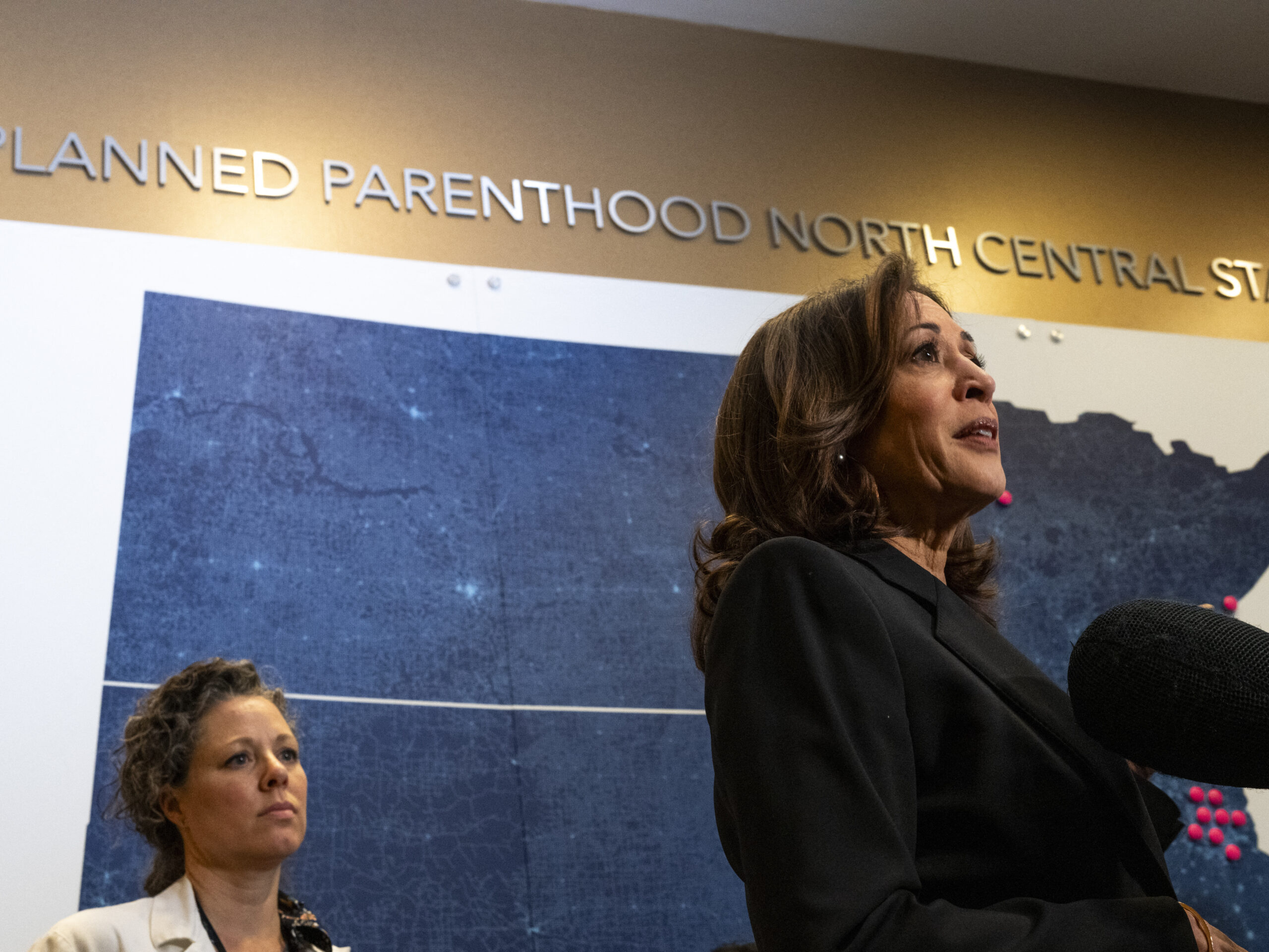 Harris visited an abortion clinic, a first for any president or vice president
